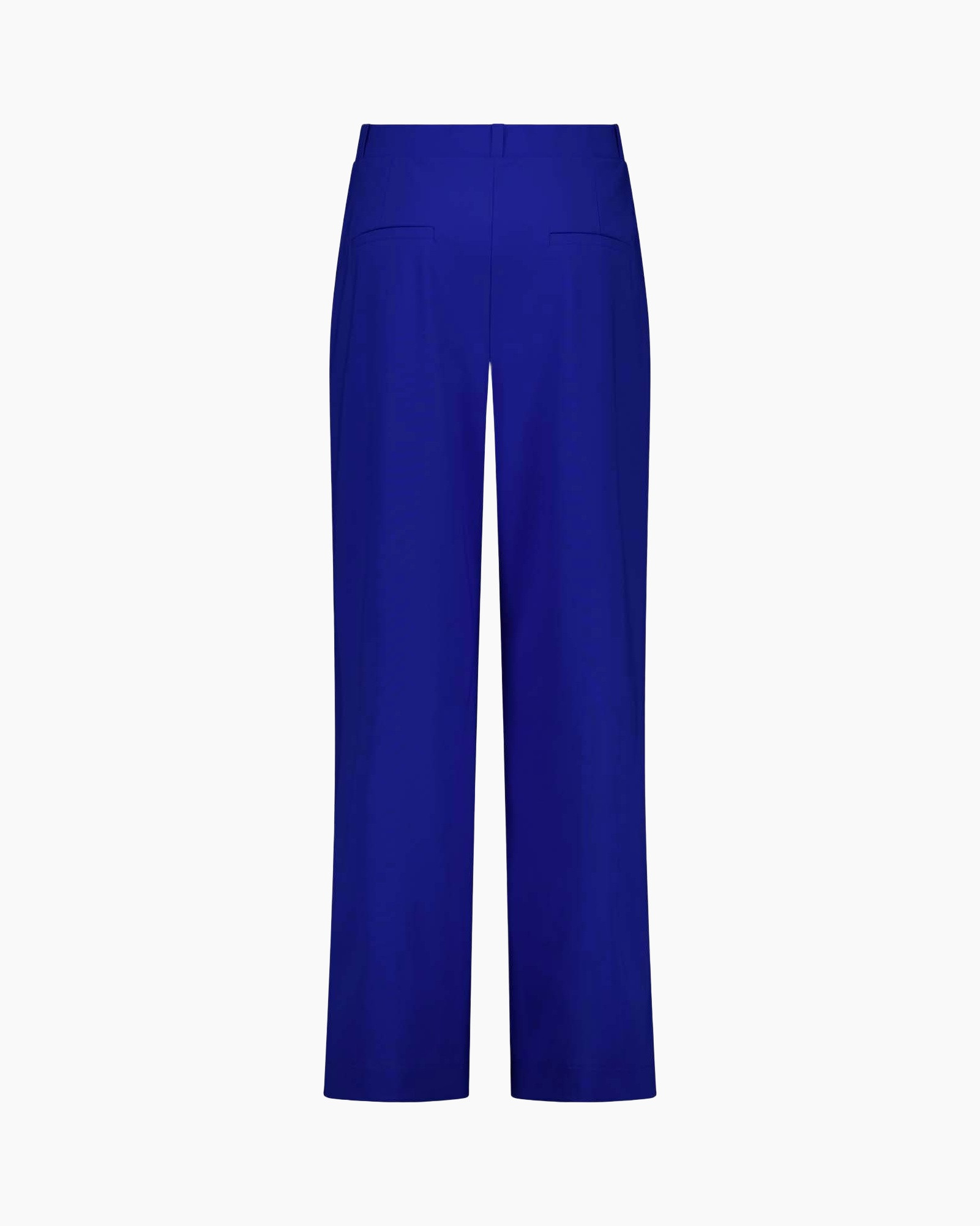 trousers, pants, wide-leg, blue, flat-front