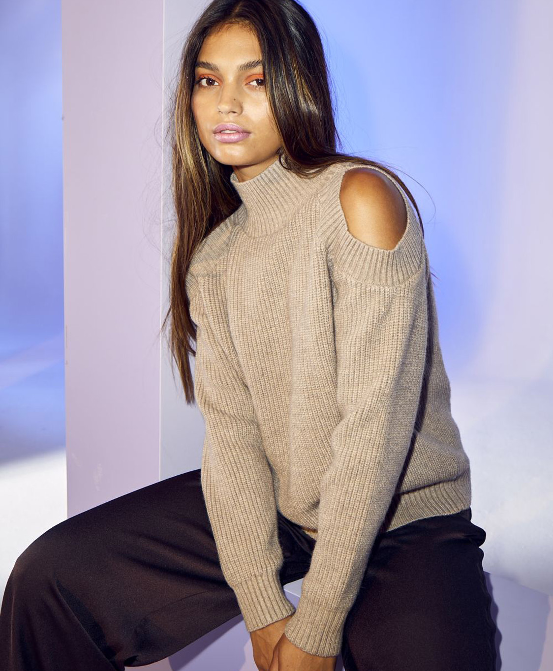 Co'couture Pullover Row Off-shoulder Off White