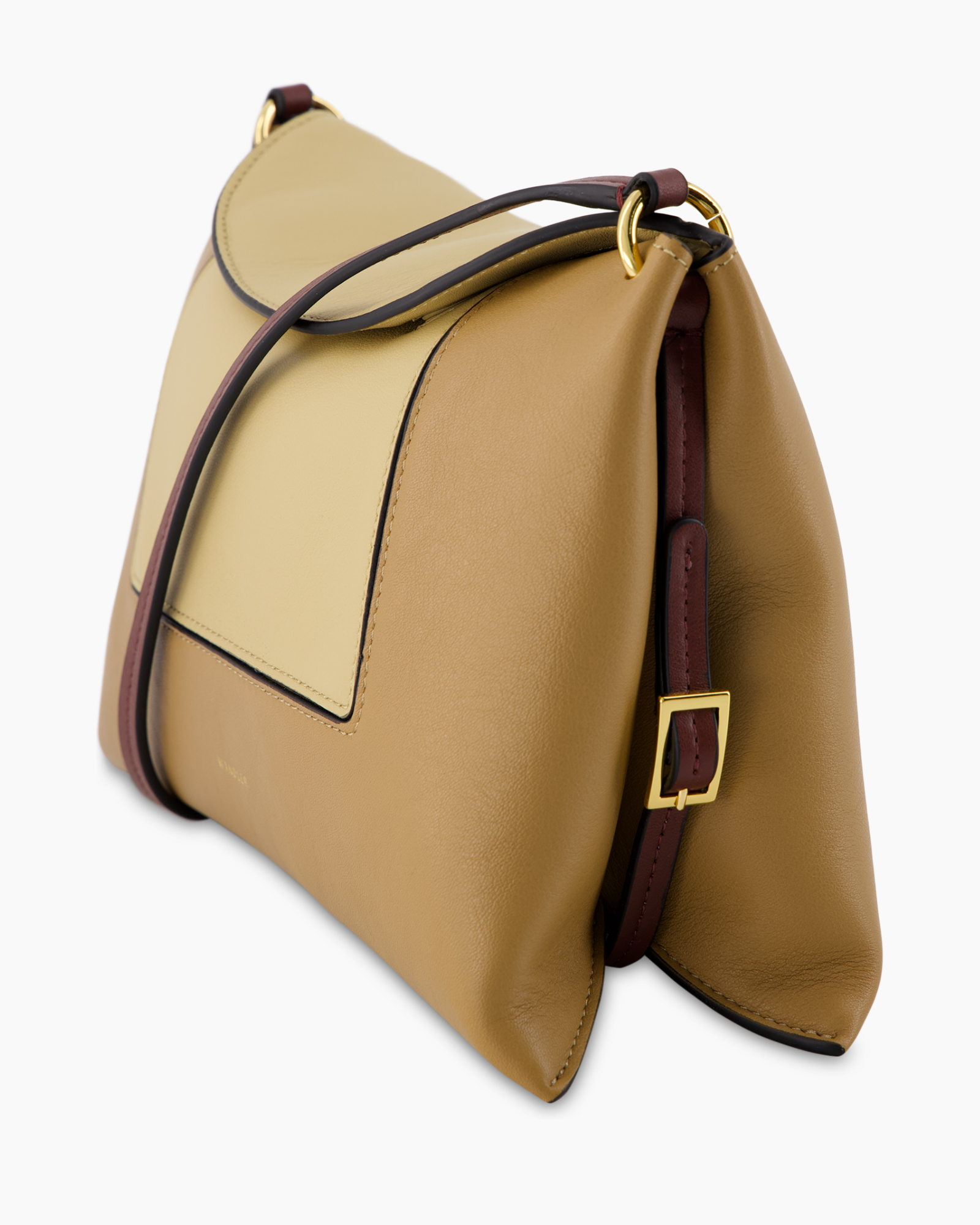 tas, handtas, schoudertas, leer, geel