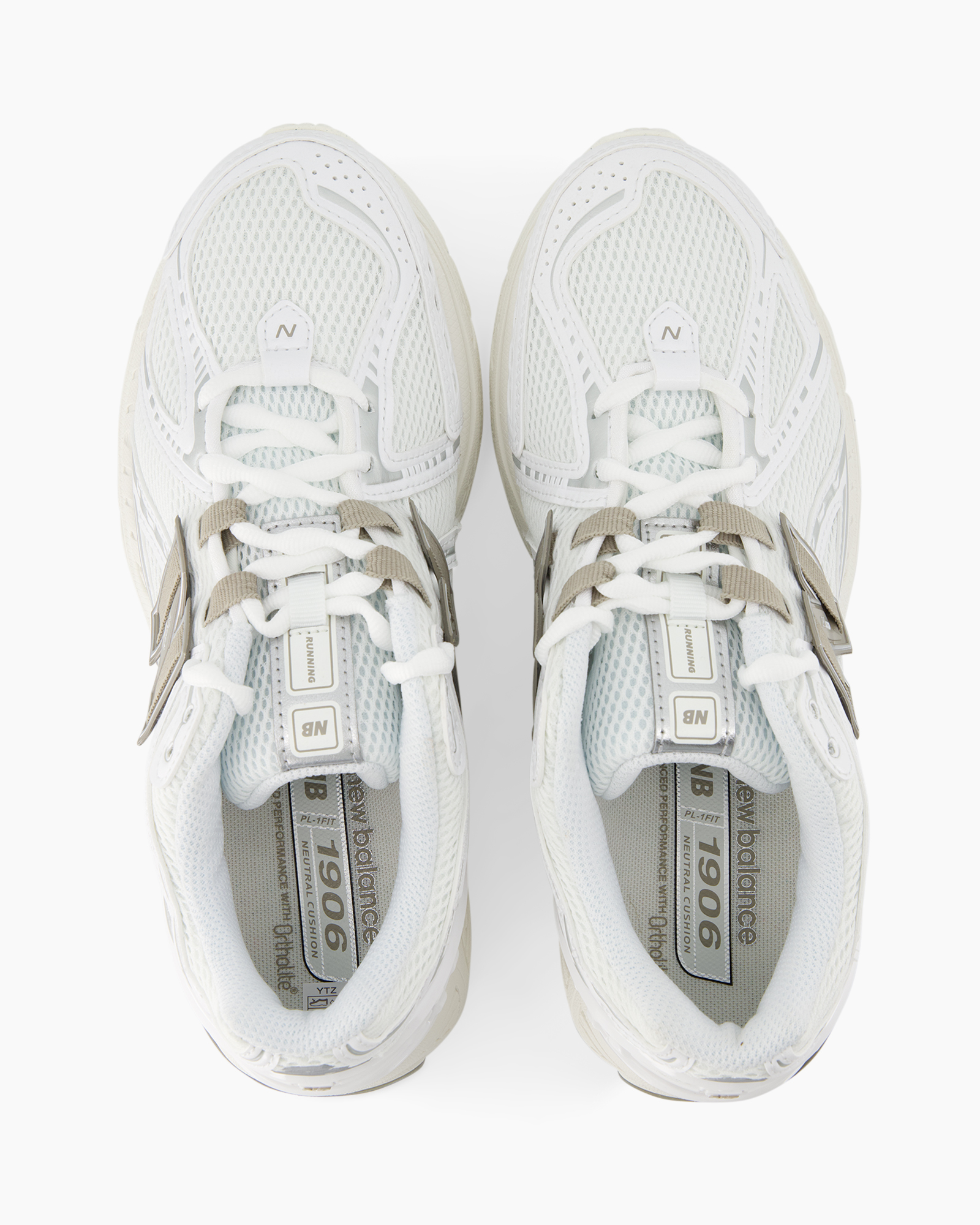 sneakers, mesh, wit, veterschoenen, twin paar