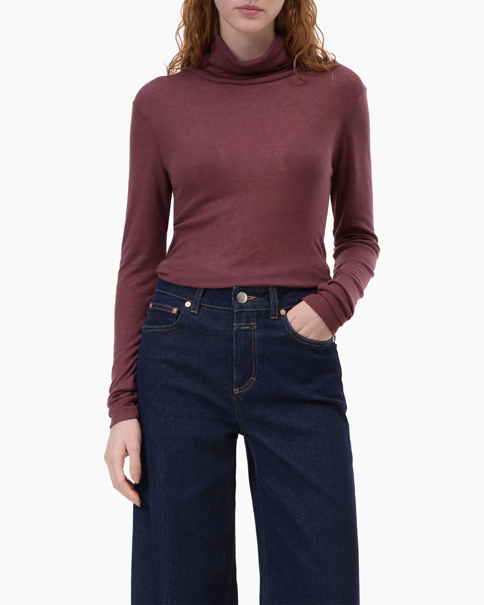 Longsleeve Turtle Neck Bordeaux