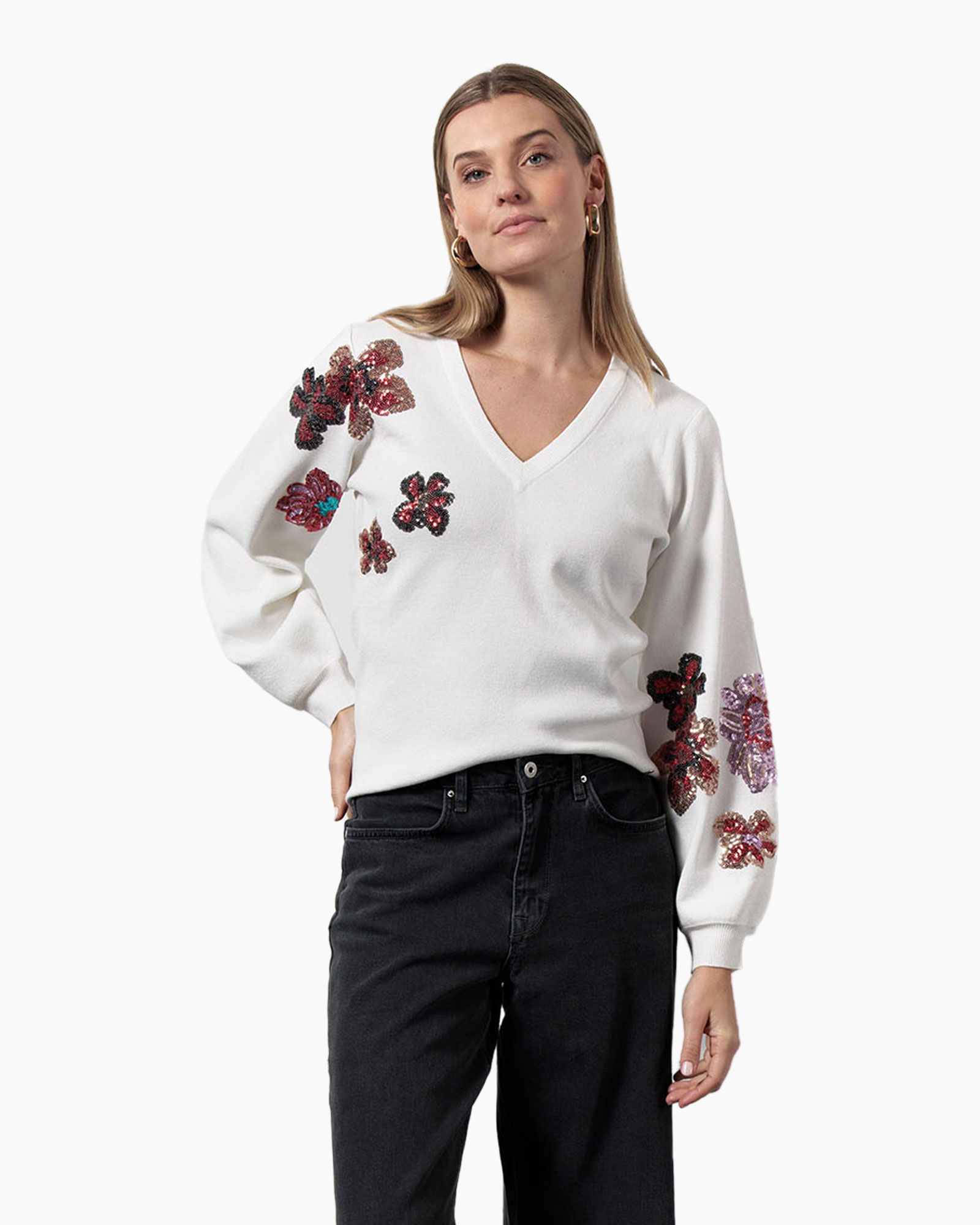 Pullover Hilan Ecru
