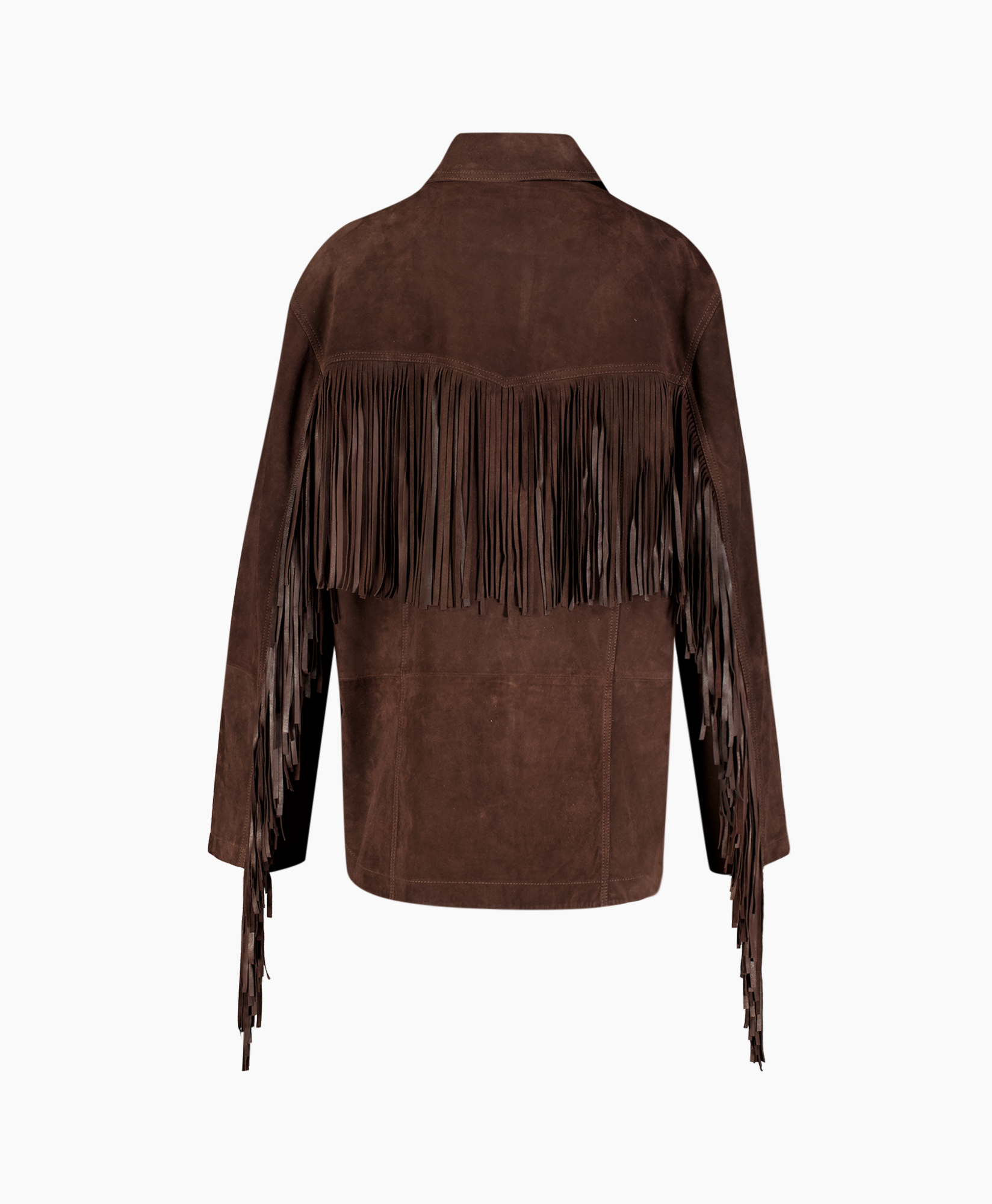 Jas, Lange mouwen, Suede, Shirt