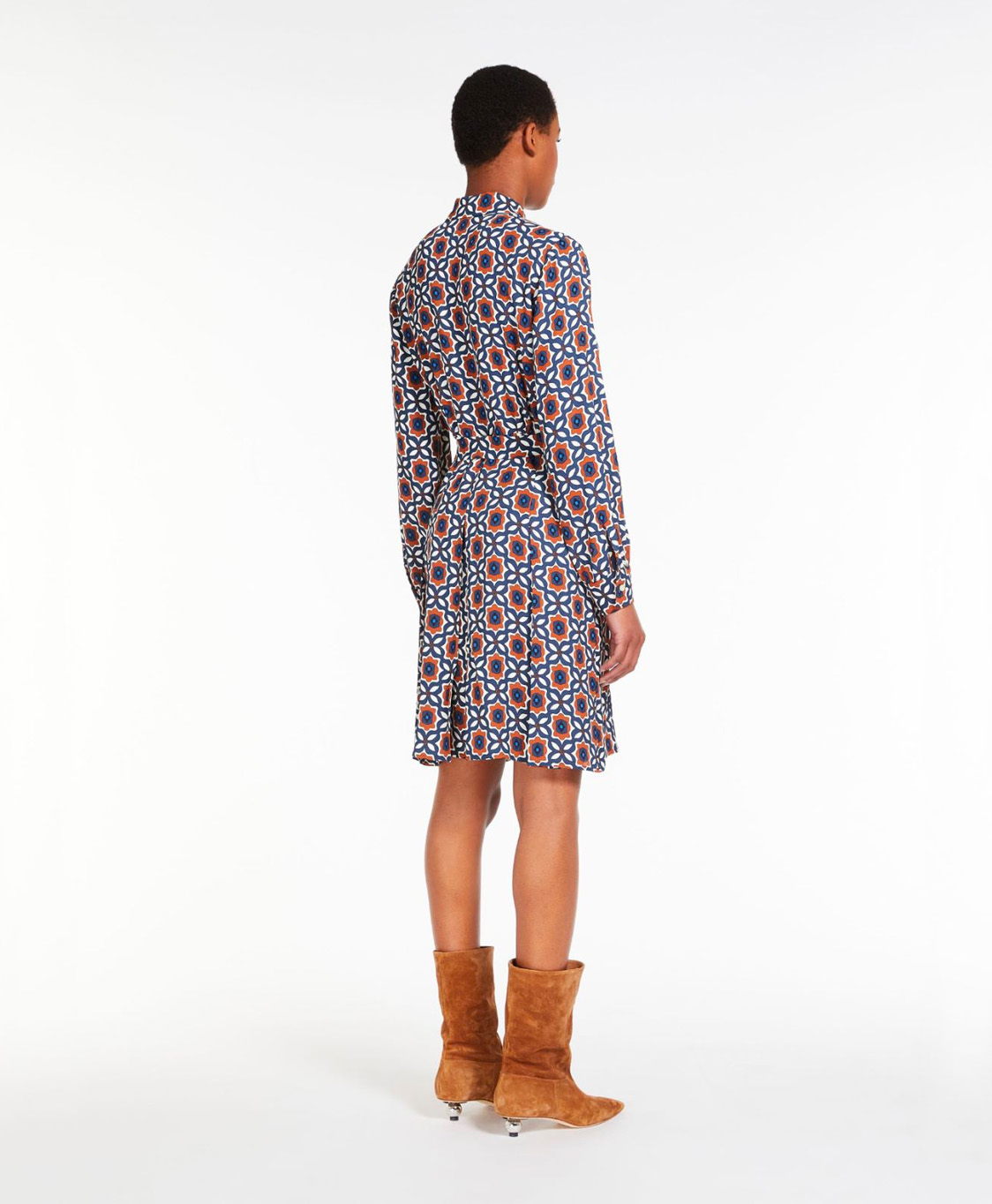 Maxmara Weekend Jurk Golfo Blauw dessin