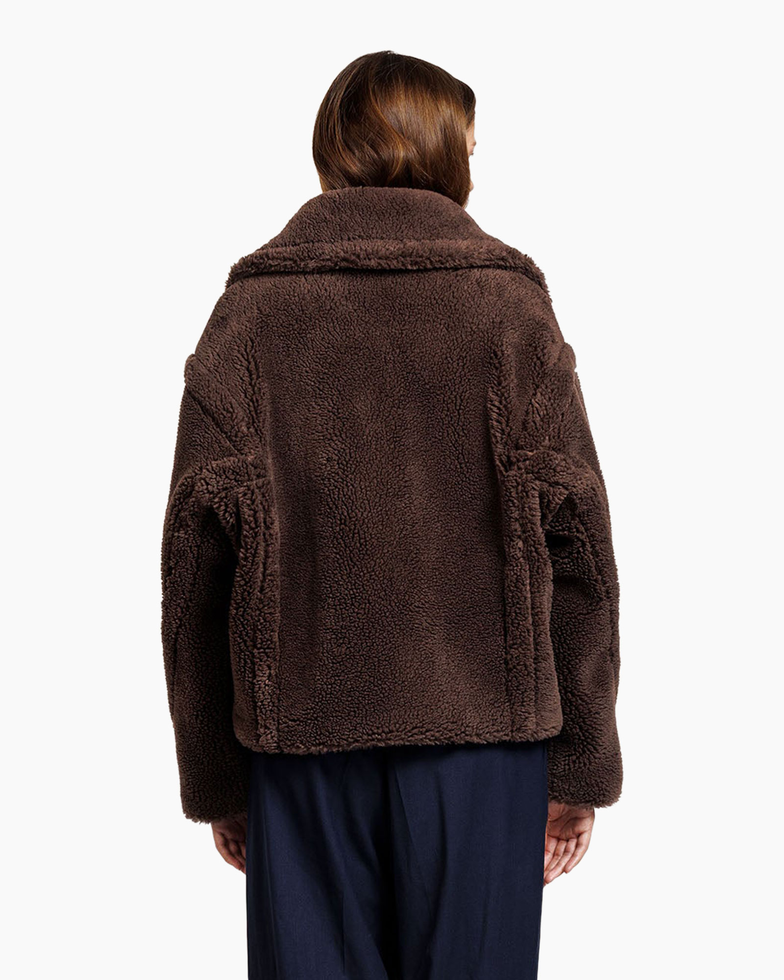 bomber, jas, bruin, shearling, overSize