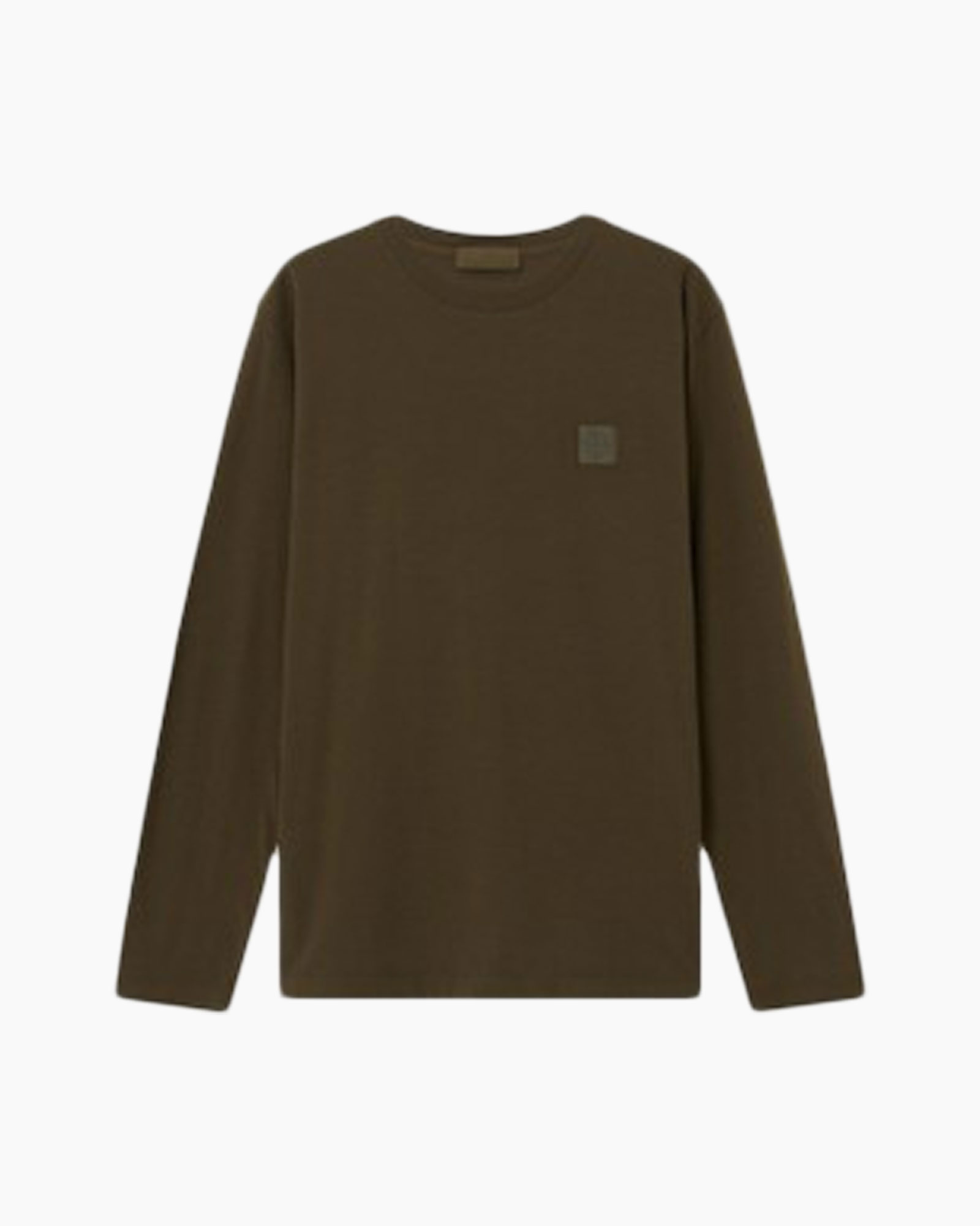 lange mouw, bruin, t‑s, breiswerk, minimal