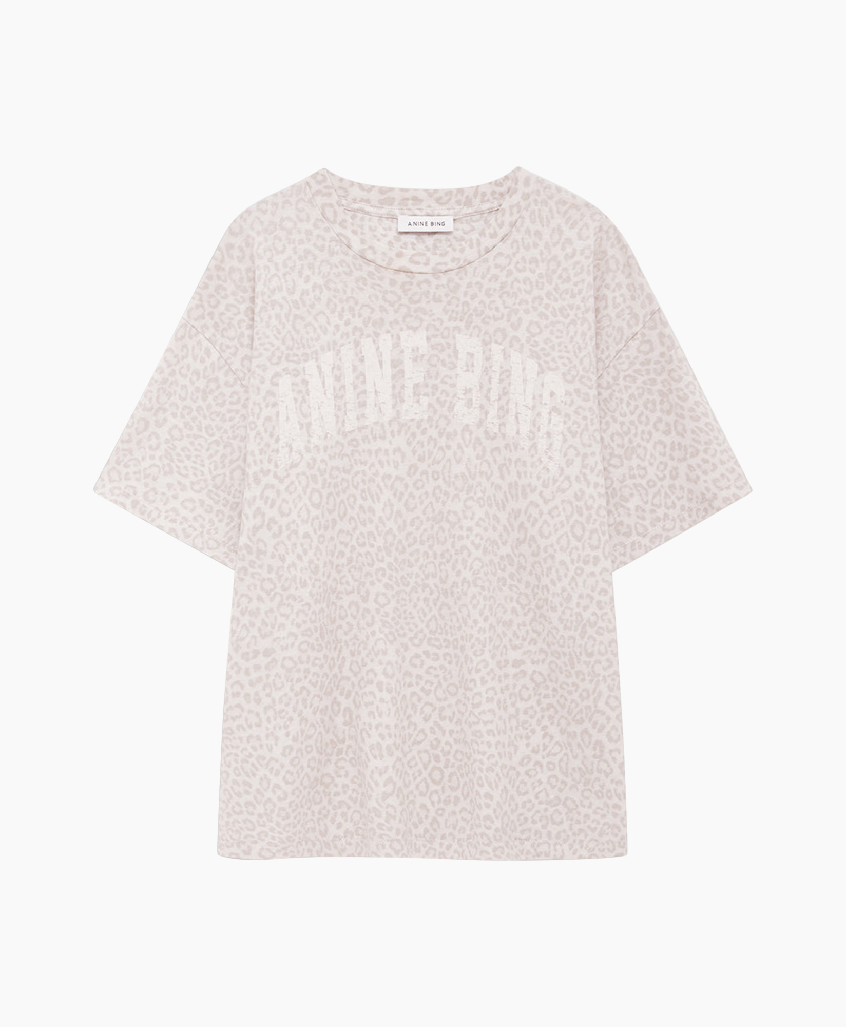 t-shirt, leopard, print, beige, oversized