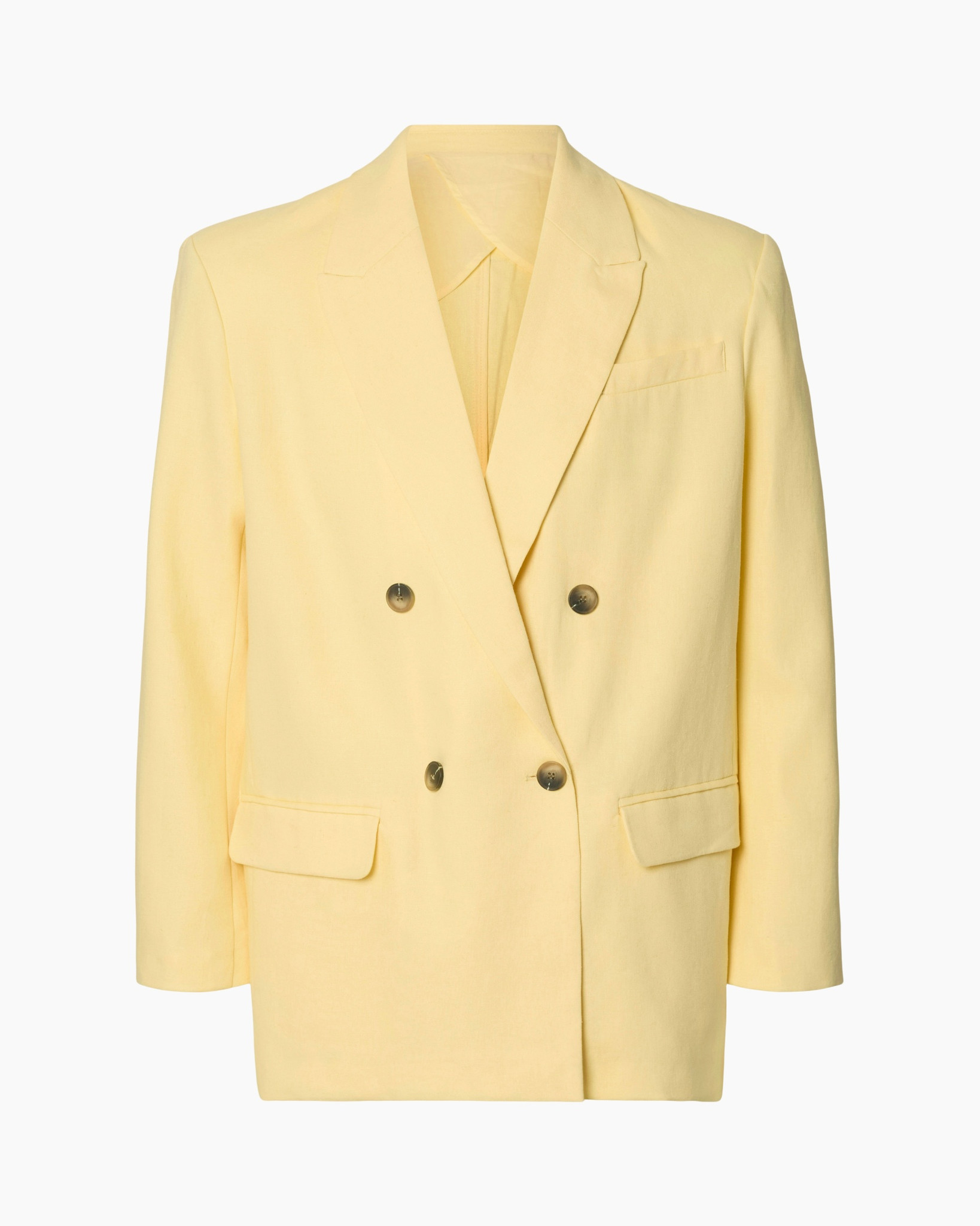 blazer, dubbelgestreepte?, geel, jas?, zakken