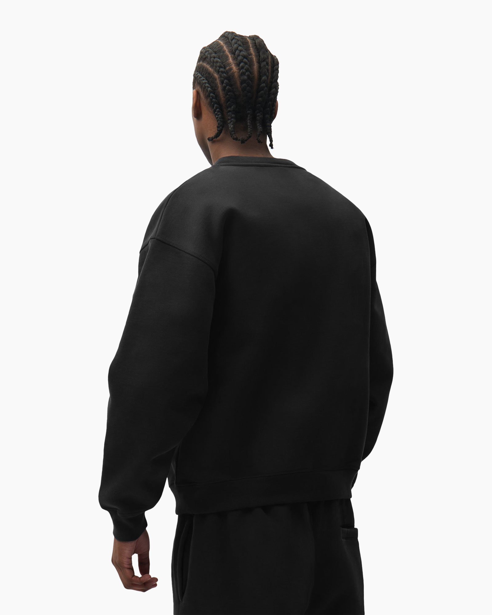 sweatshirt, zwart, lange mouwen, ronde hals, uniseks