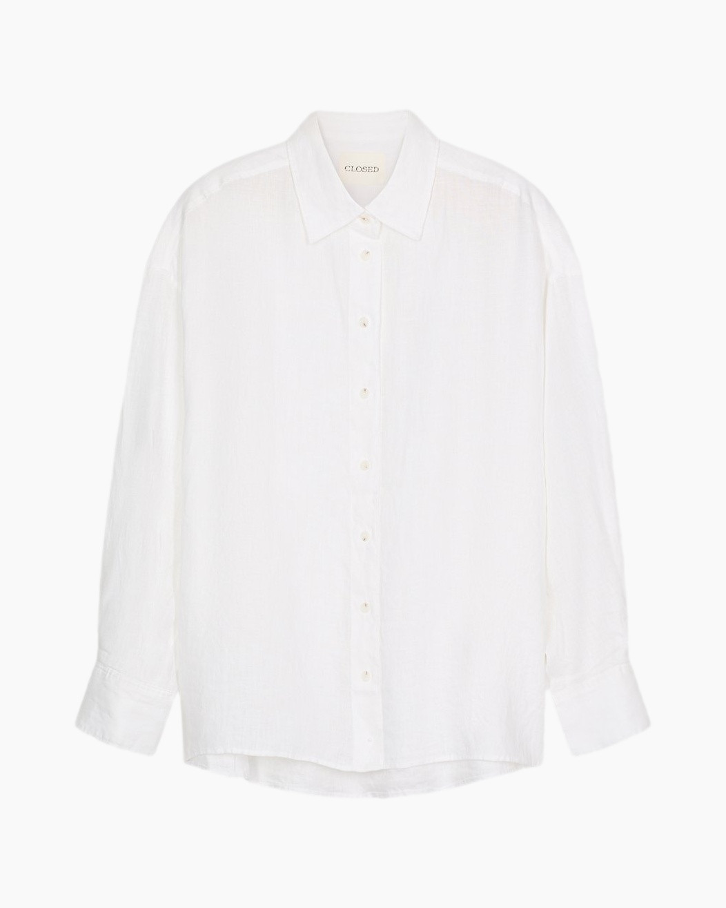 shirt, white, linen, button-down, collar