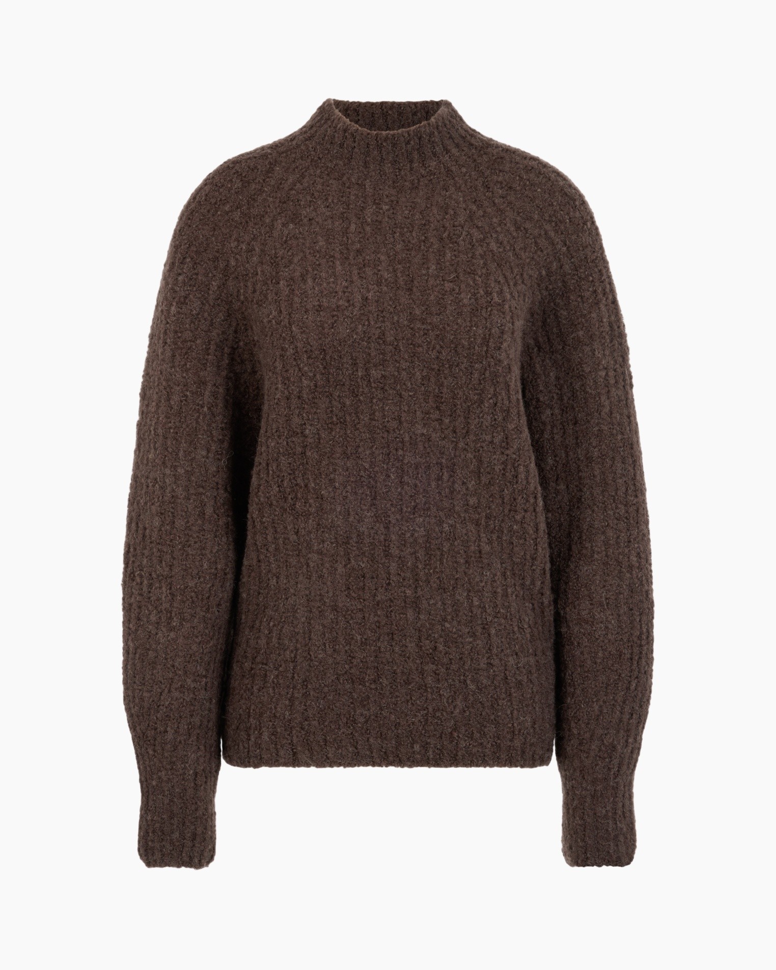 sweater, brei, bruin, pullover, dikke brei