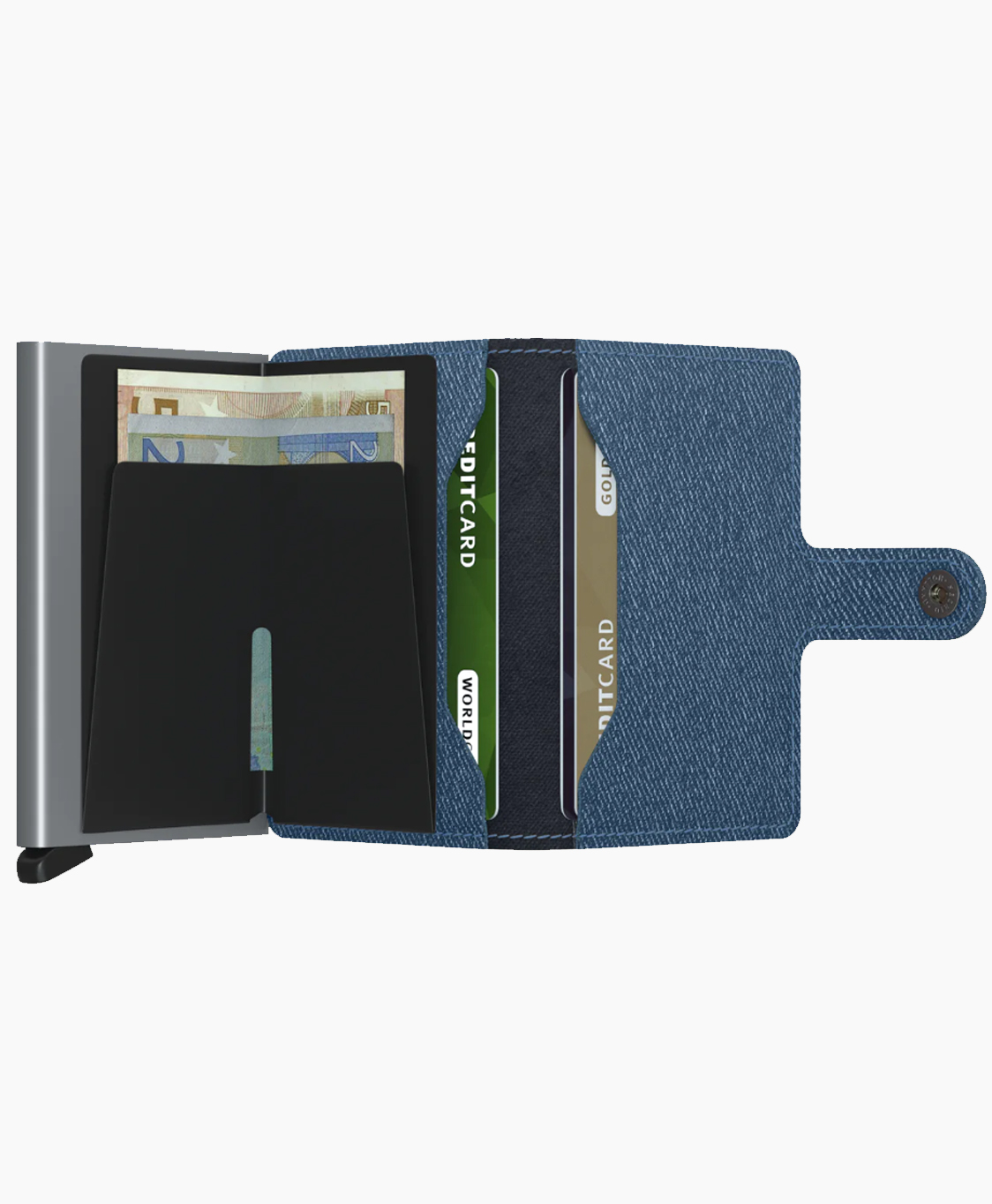 Secrid Diversen Miniwallet Twist Jeans Blue Blauw