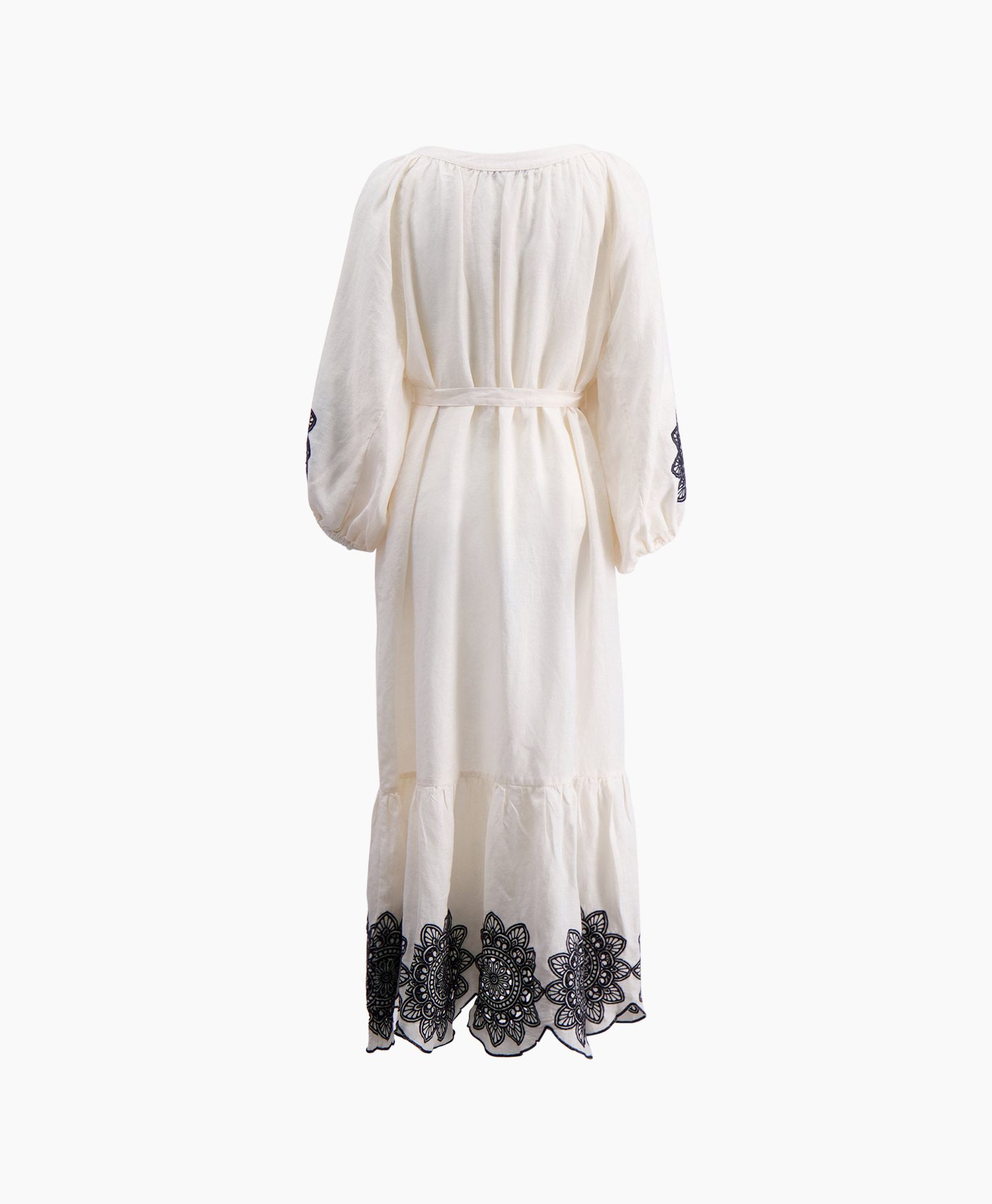 Greek Archaic Kori Maxi Jurk 230208 Zwart dessin