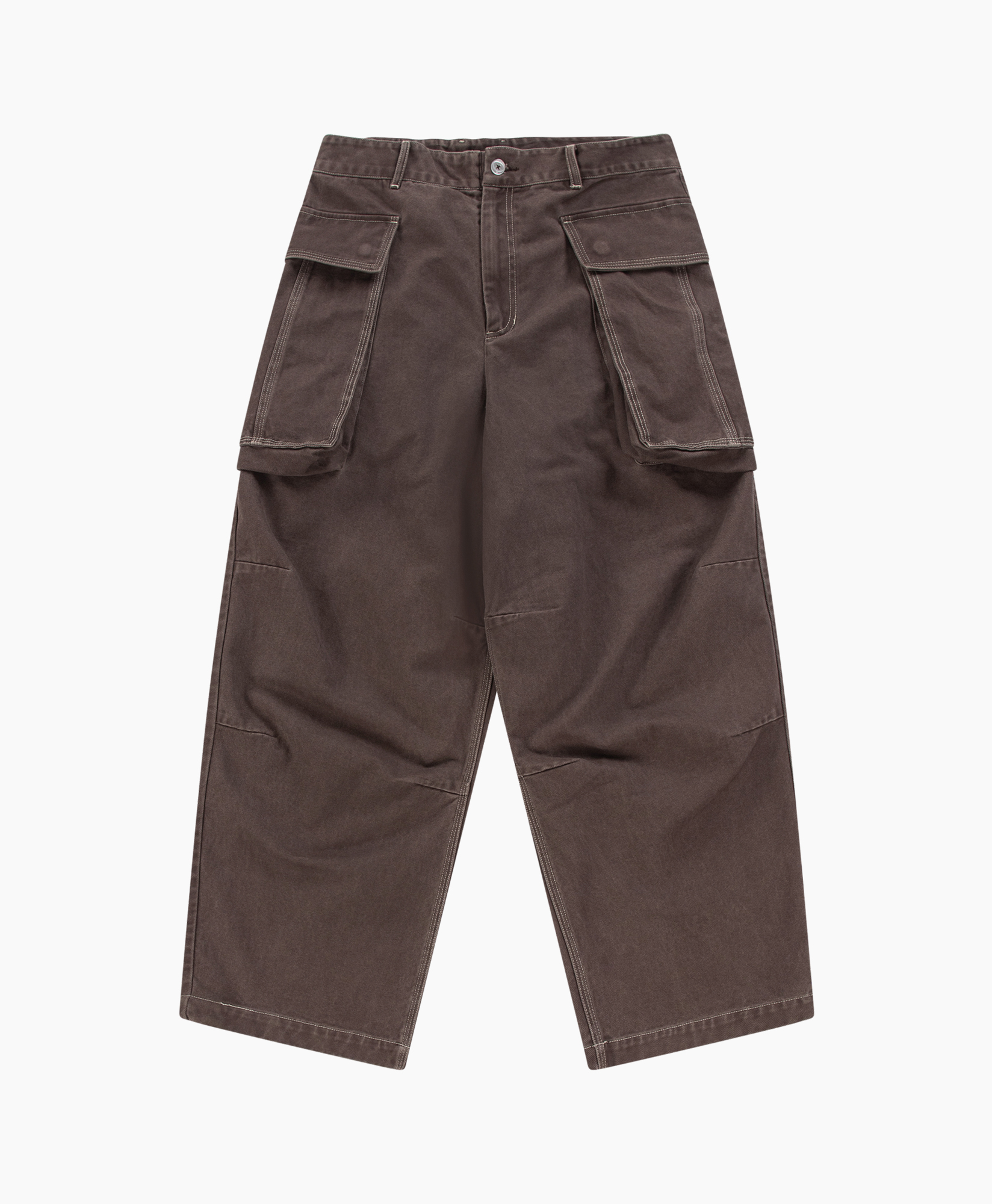 koffersbroek, cargo shorts, bruin, meerdere zakken, instelbare taille