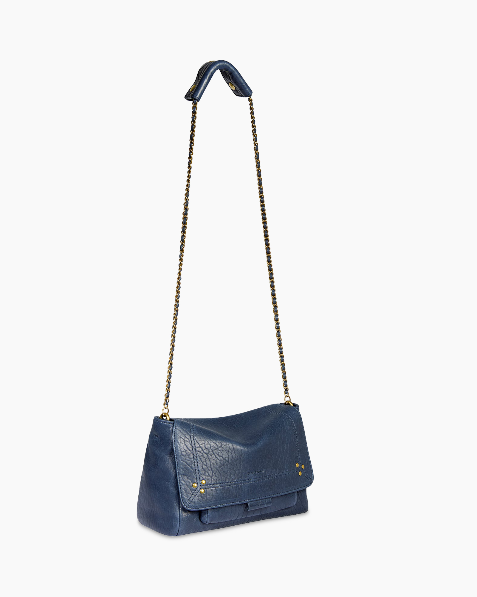 handtas, blauwe, kettingriem, textured leer, portemonnee clutch