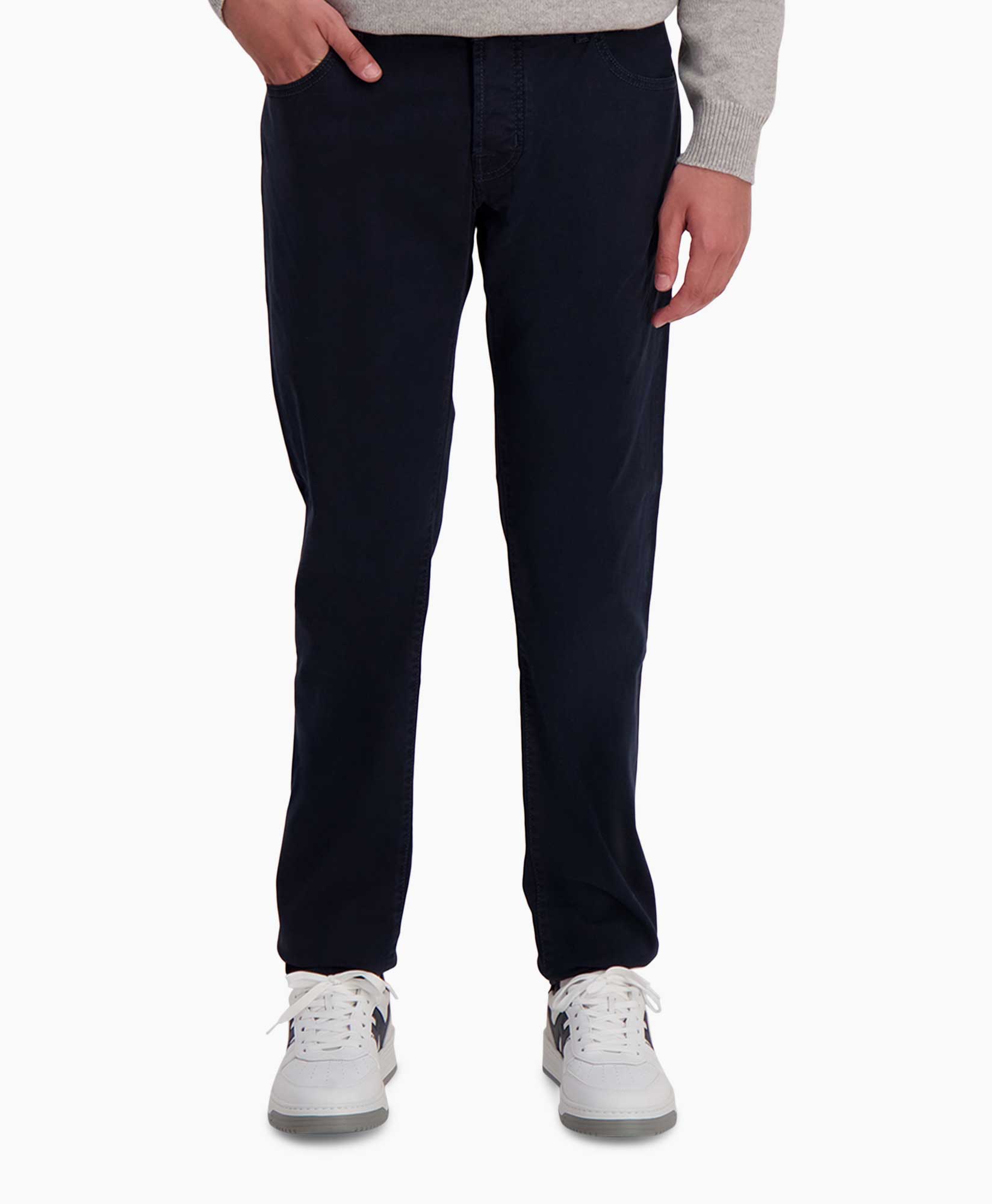 Pantalon Slim Fit Nick Donker Blauw