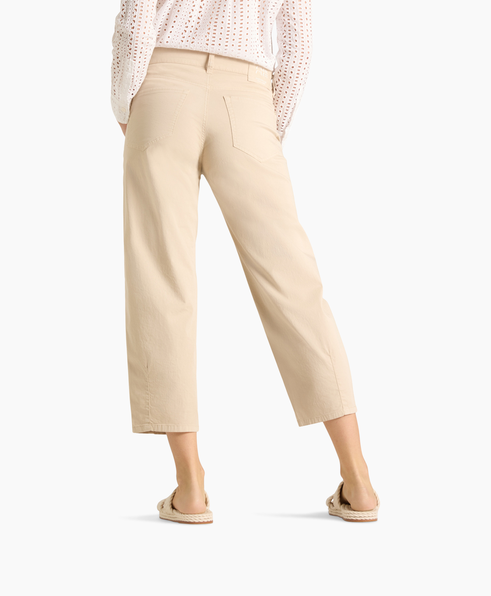 broek, beige, korte, broekpak, wasbaar