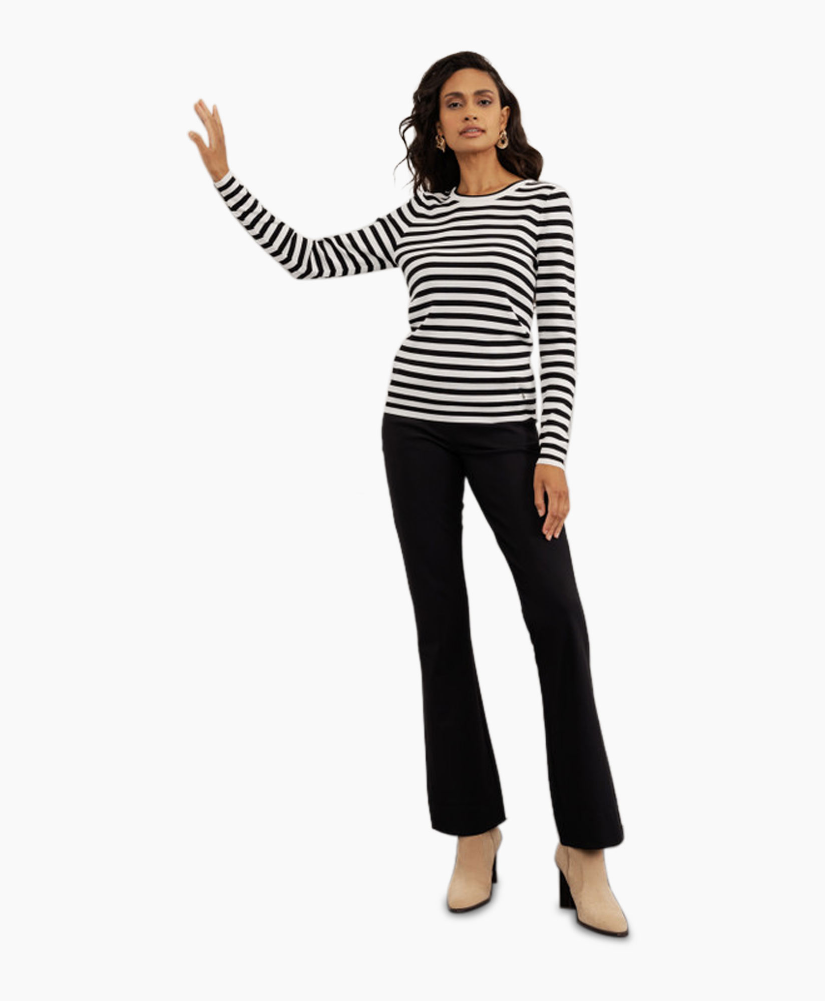 Pullover Luna Stripe Ecru