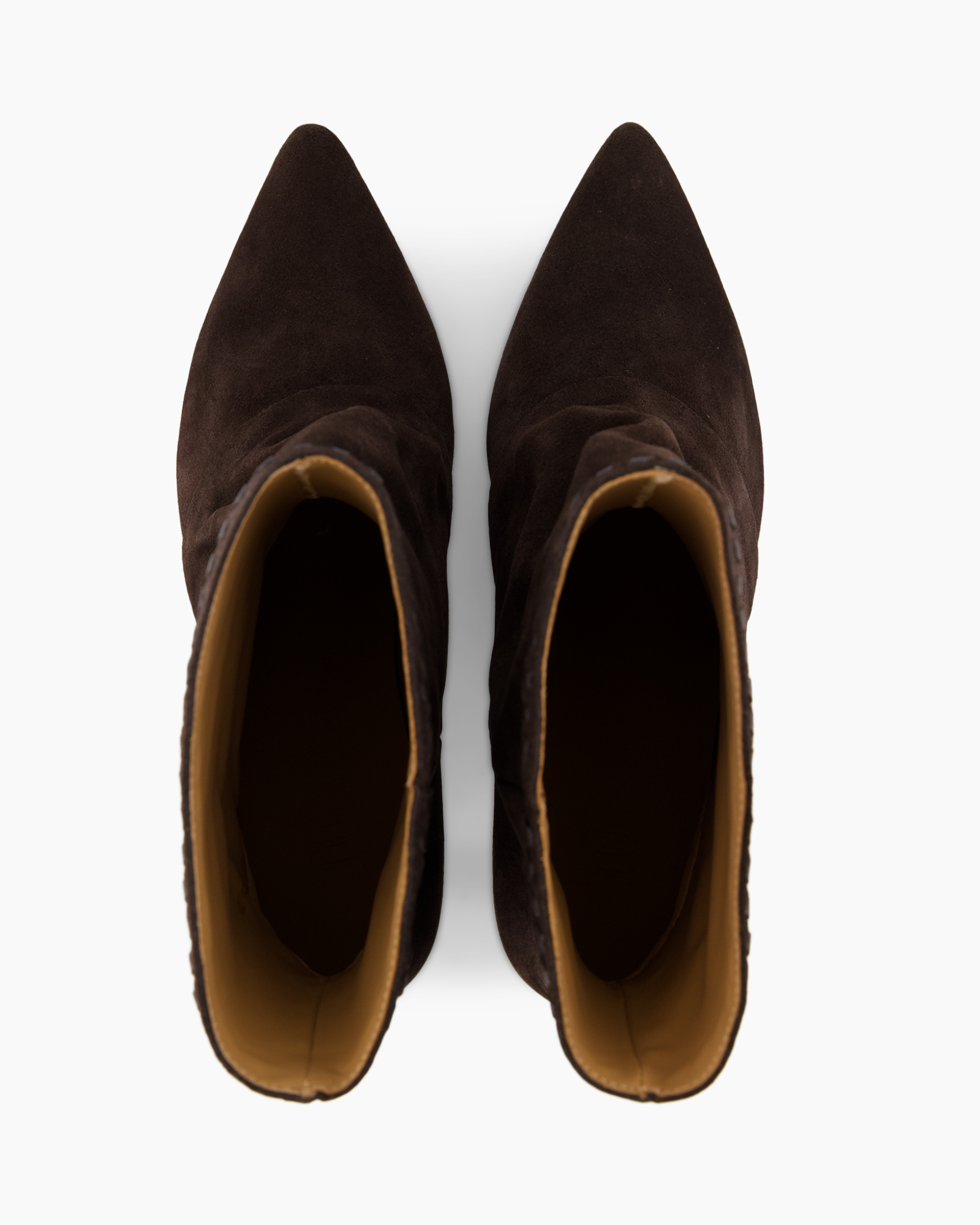 laarzen, enkellaarsjes, bruin, suede, paar