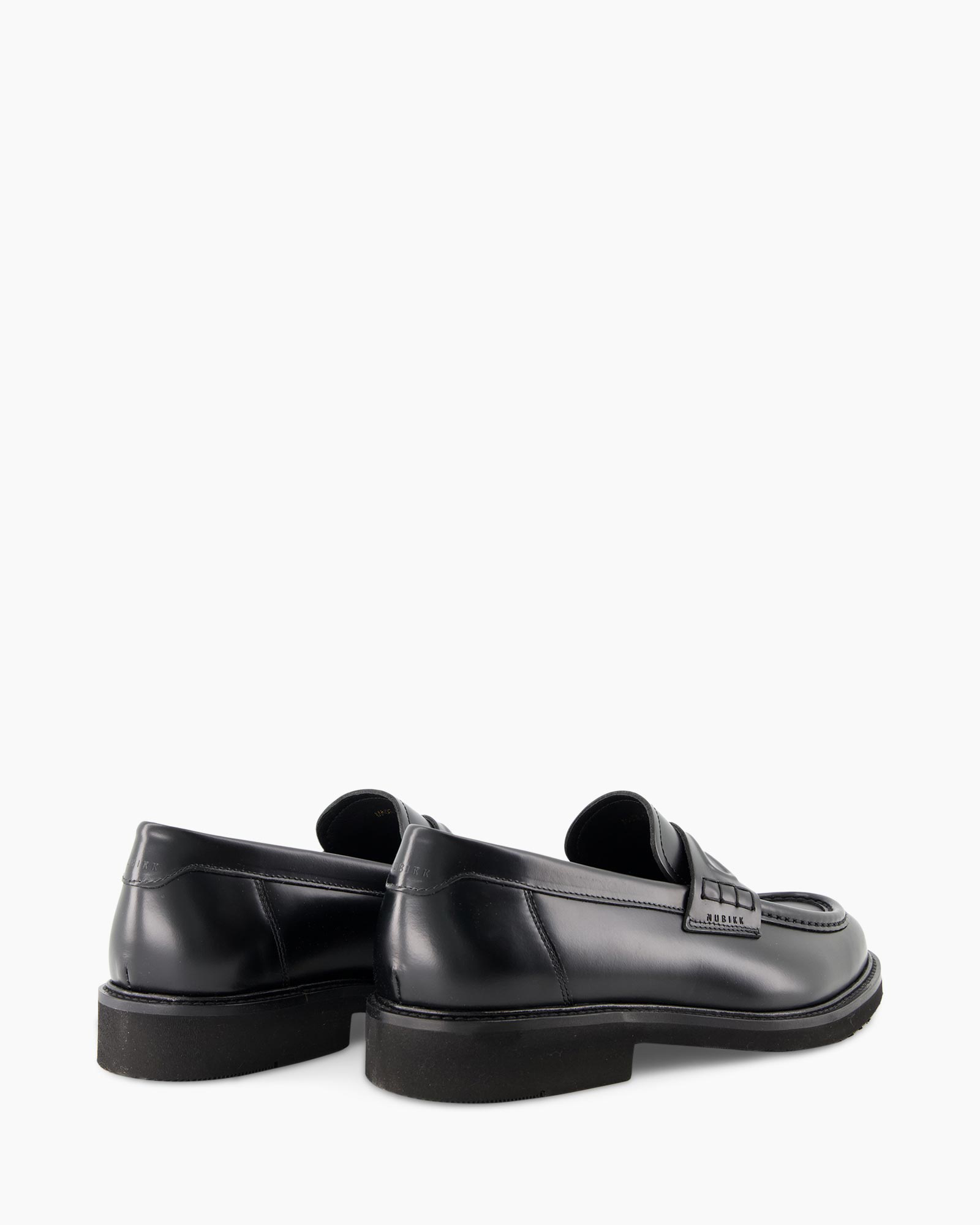 loafers, zwart, leer, slip-on, heren