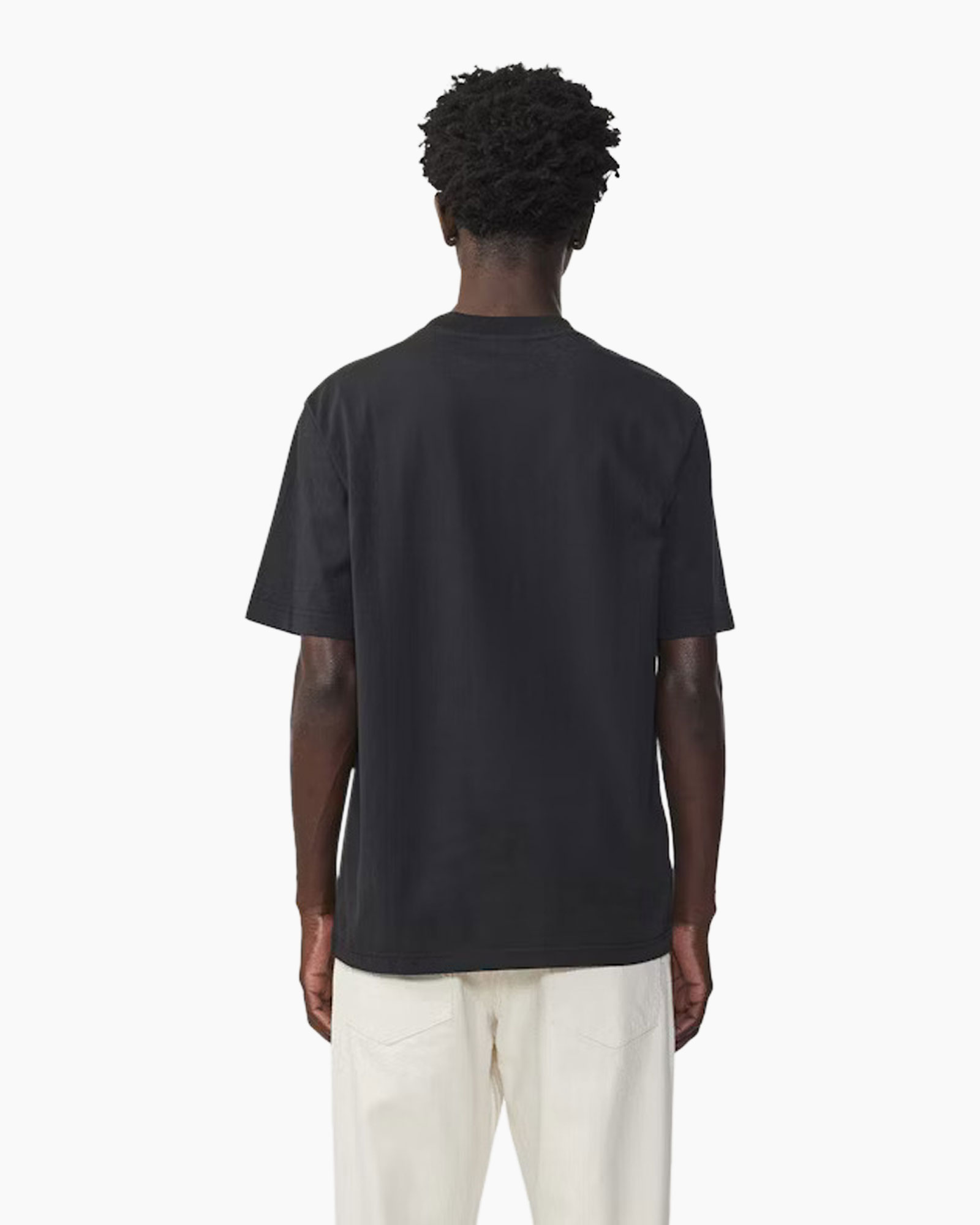 T-shirt Korte Mouw Adam Emb 3209 Zwart