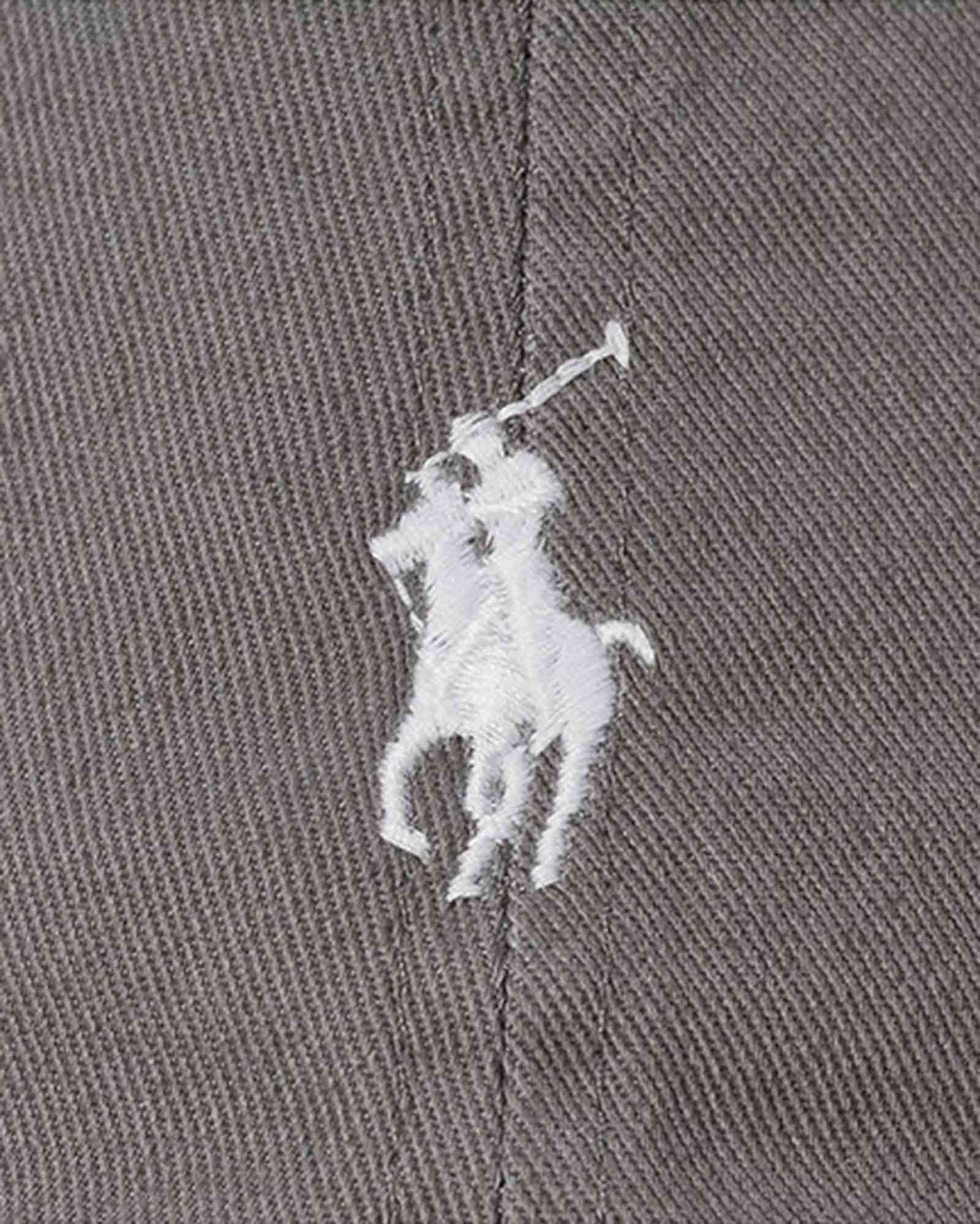Pet Twill Logo Sport Licht Grijs