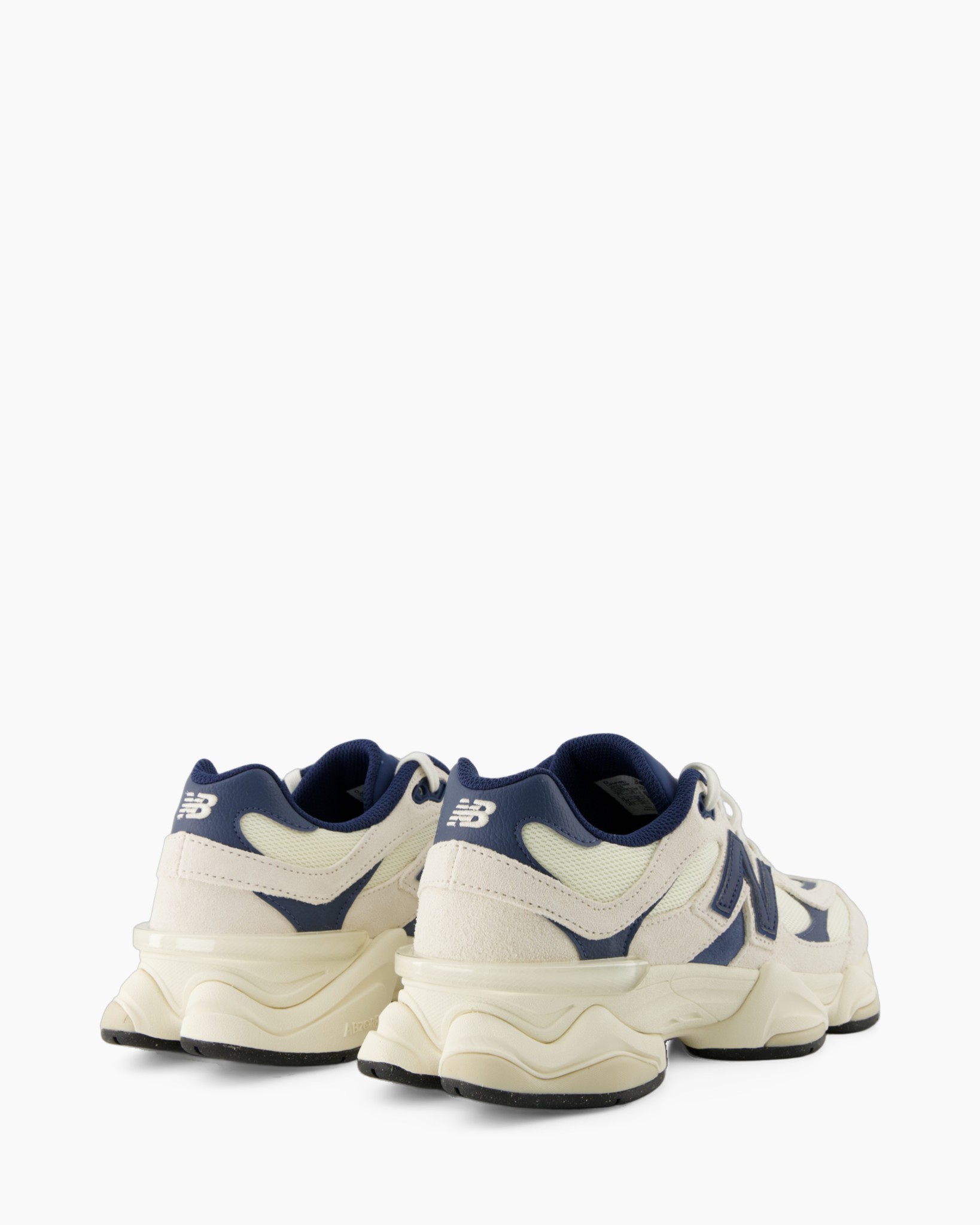 sneakers, hardloop, crème, marineblauw, dikker sole