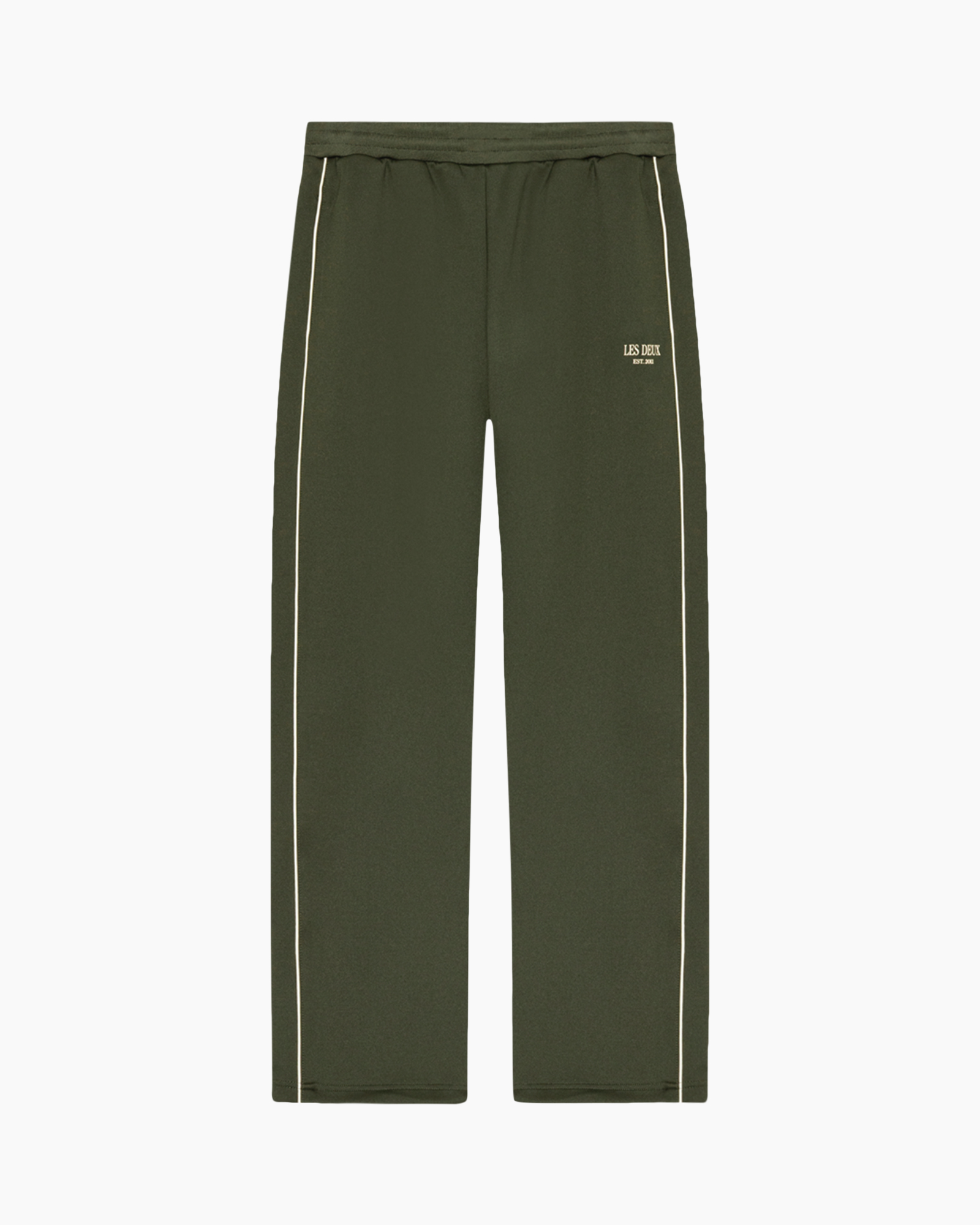 pants, tracksuit, olive, cropped?, contrast piping