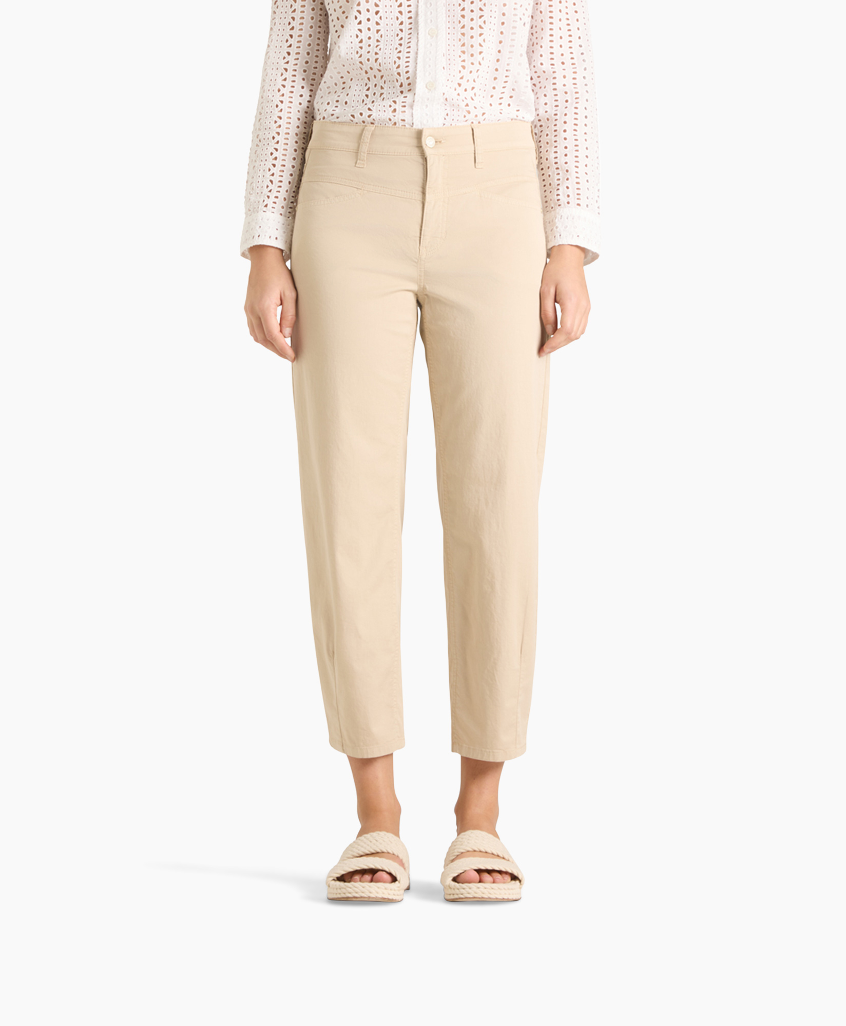 broek, beige, korte, broekpak, wasbaar