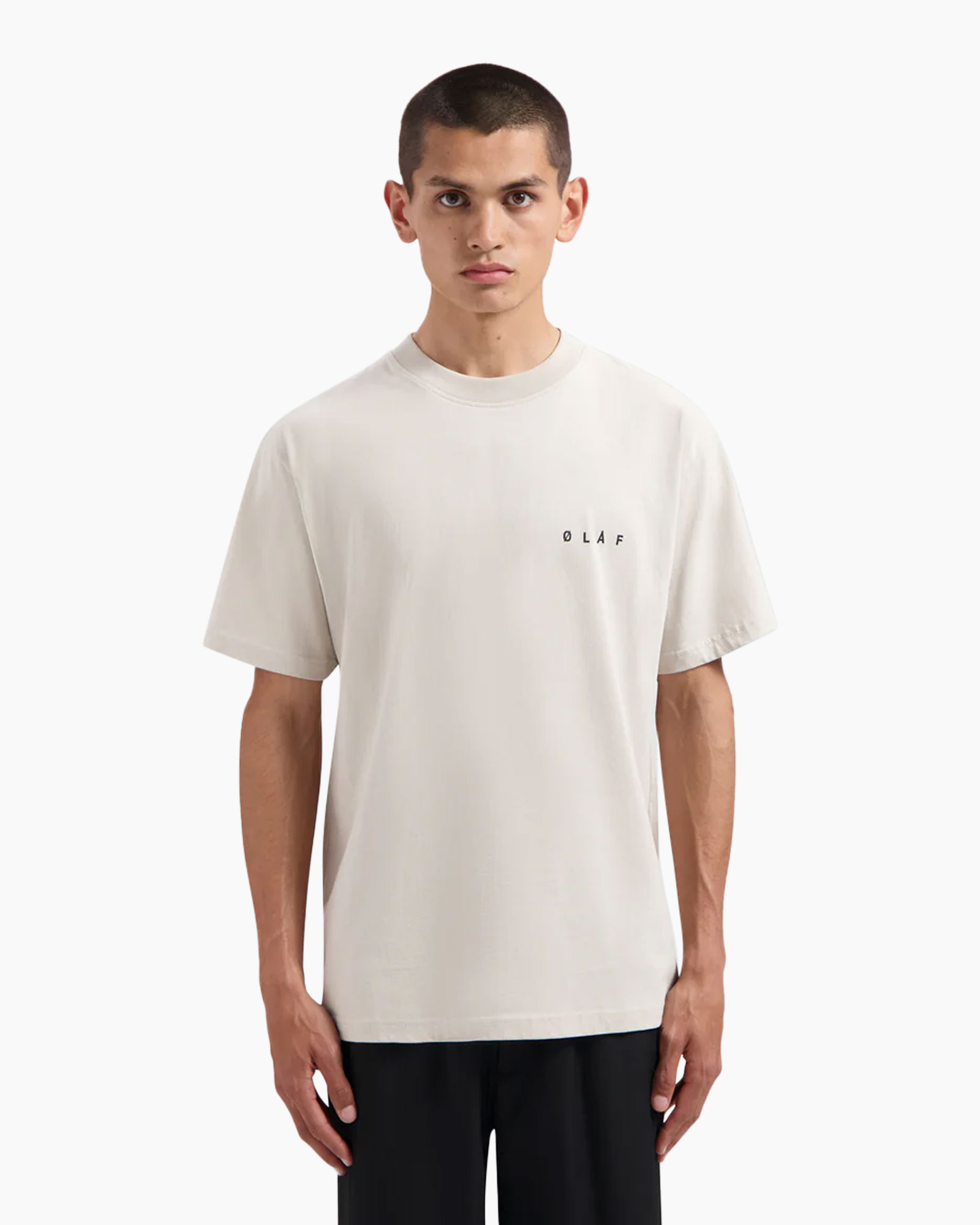 T-shirt Korte Mouw Face Grijs