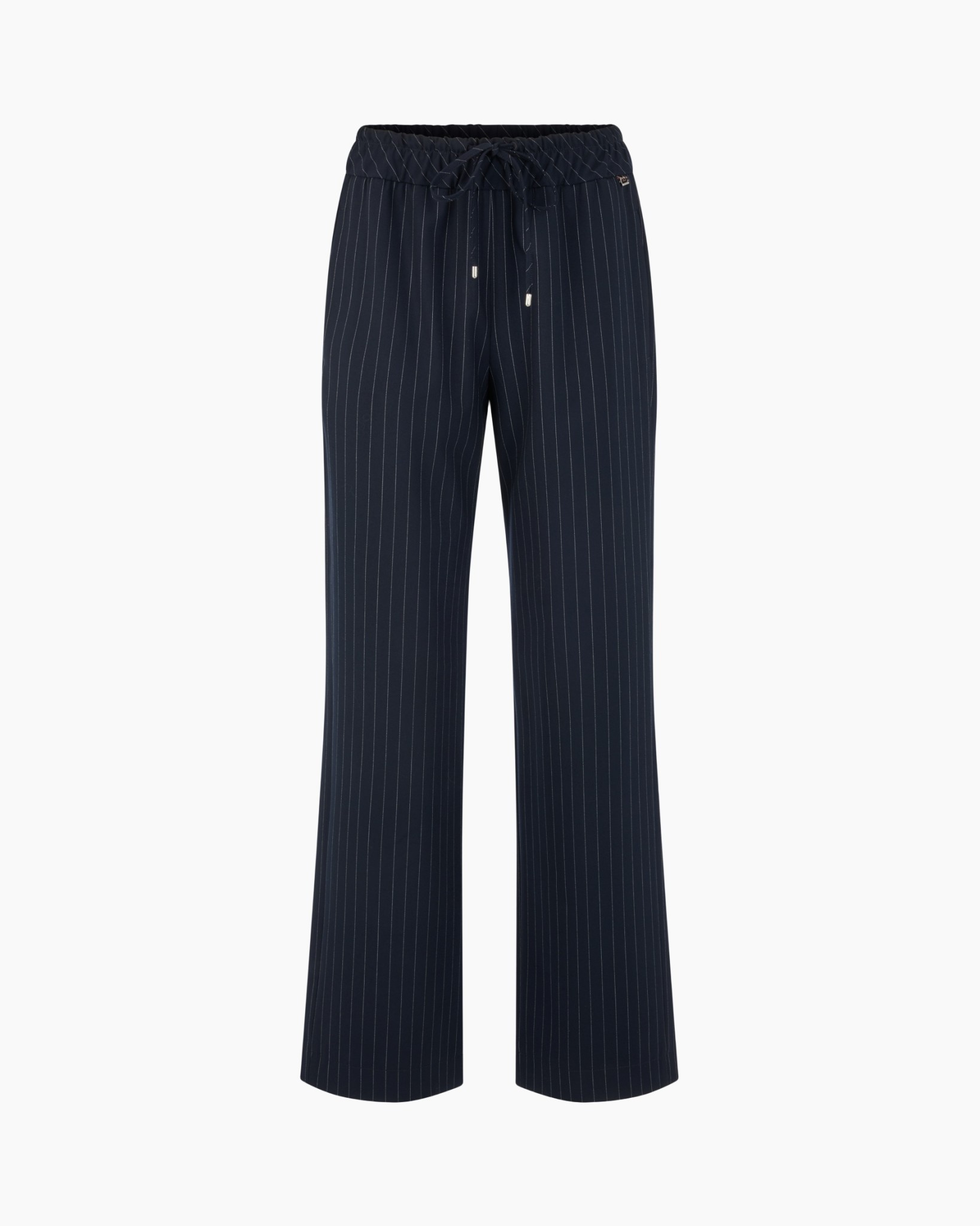 broeken, pantalon, streep, navy/blauw, touwtje