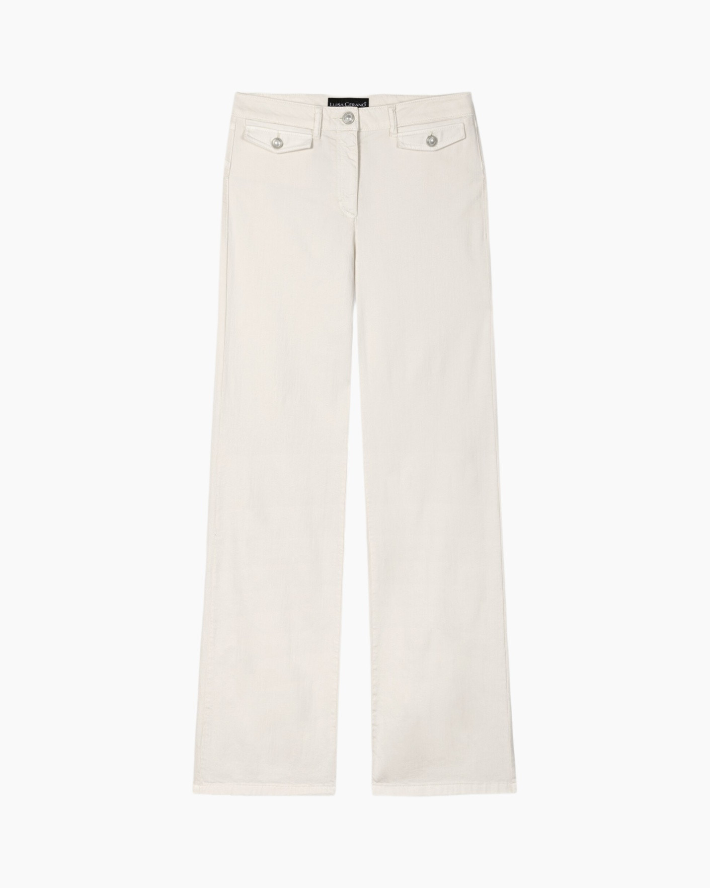 broek, broeken, beige, effen, hoog taille