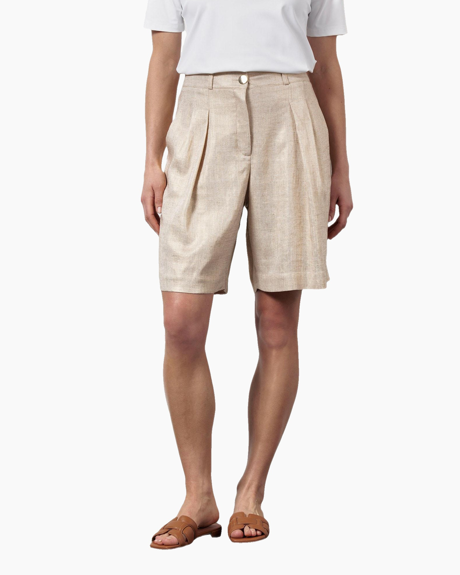 Korte Broek Tara Gold Linen