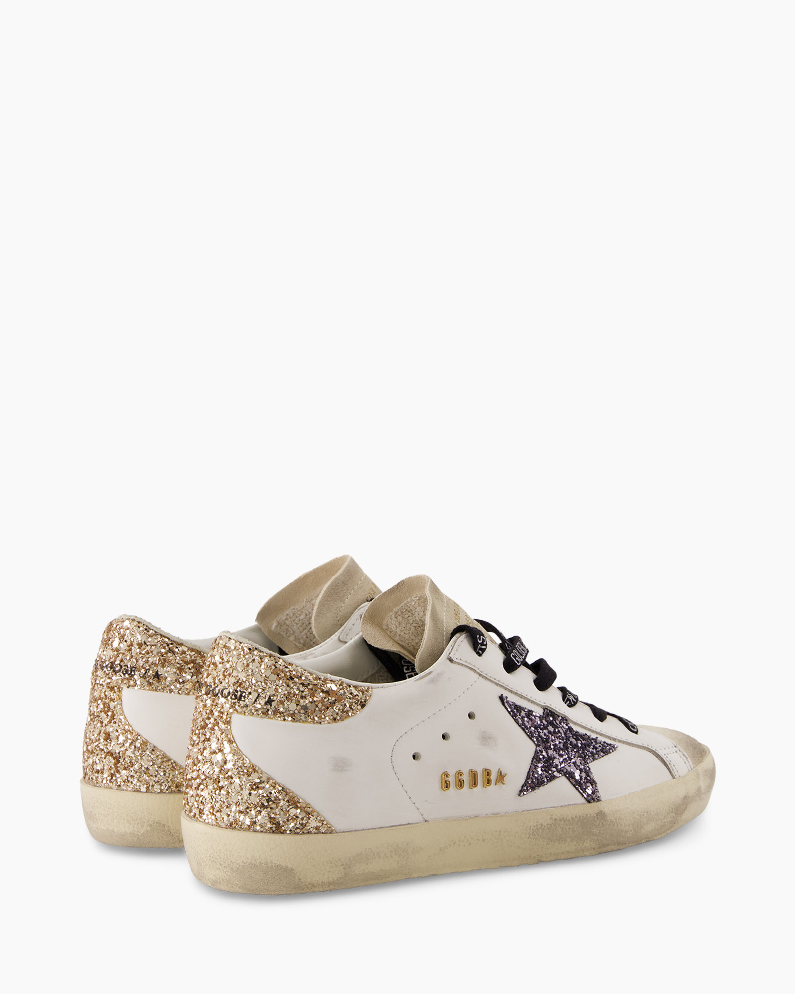 Sneaker Super Star Leather Upper Glitter Star Meta Off White