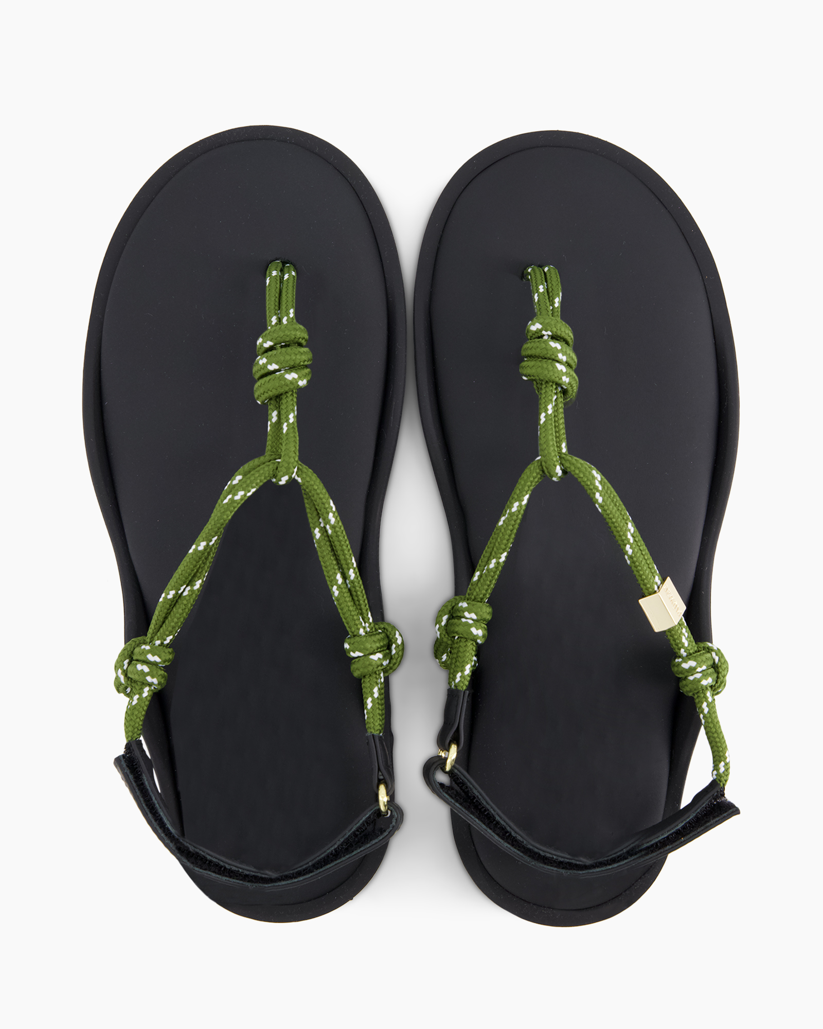 sandaaltjes, platte sandaaltjes, bandjes sandaaltjes, touwbandjes, zwart