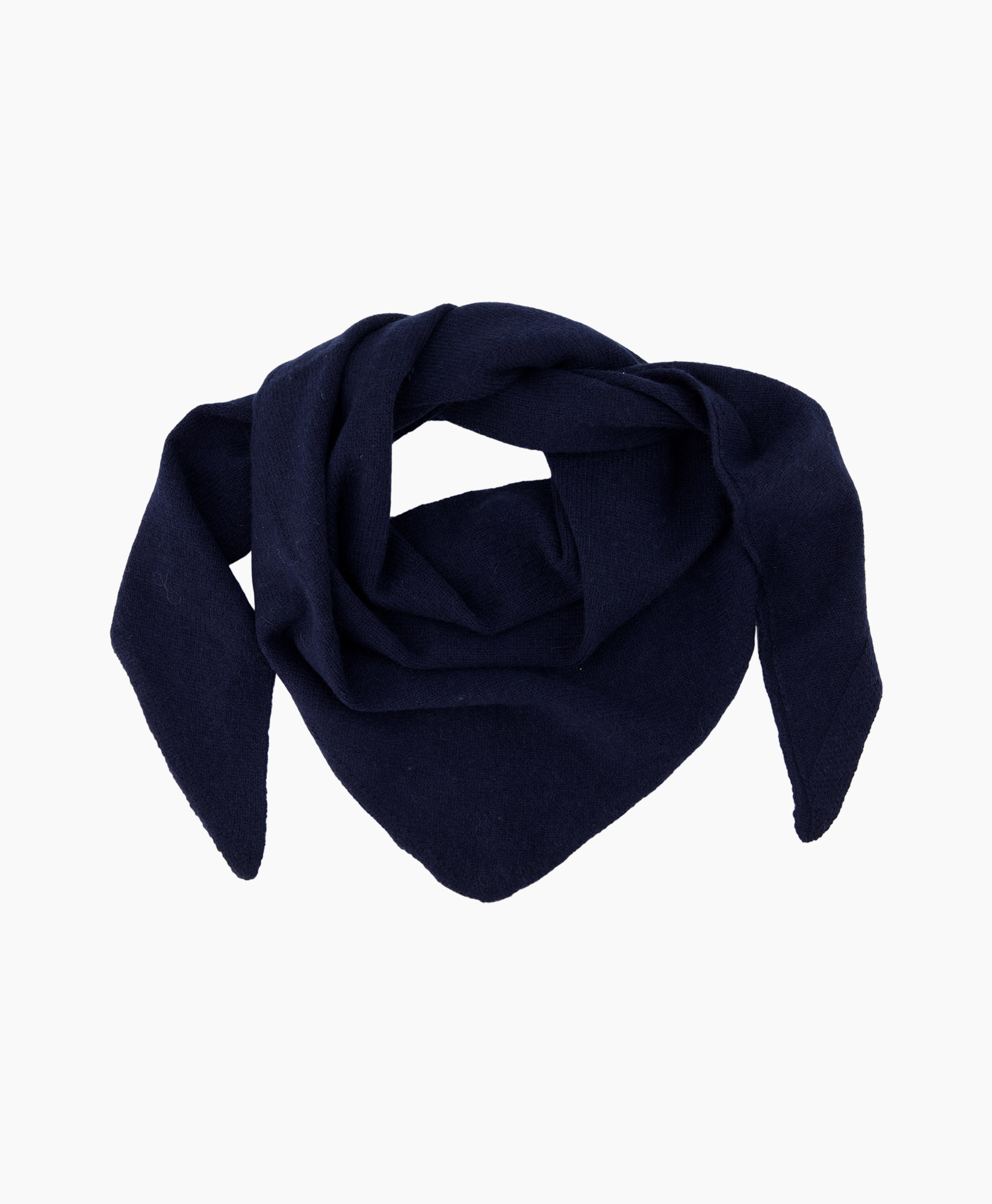 Sjaal Cashmere Triangle Donker Blauw