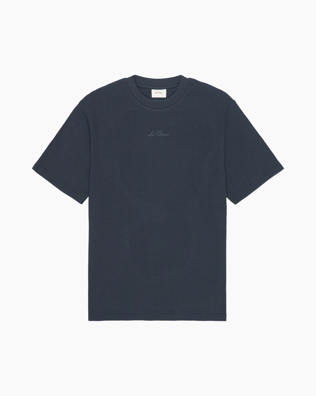t-shirt, korte mouwen, rond hals, gebreide structuur, effen kleur