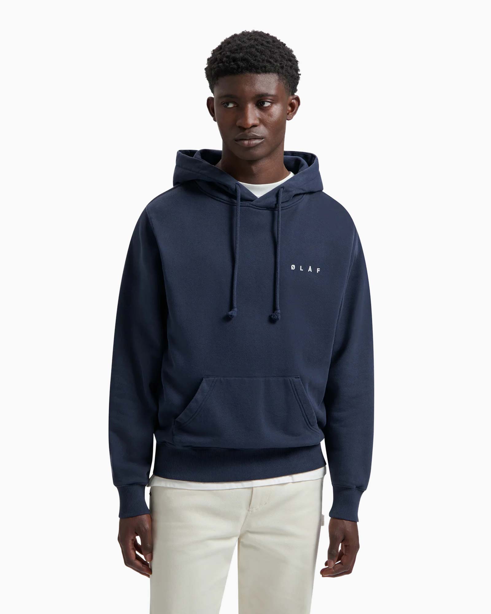 Hoodie Spiral Face Hoodie Donker Blauw