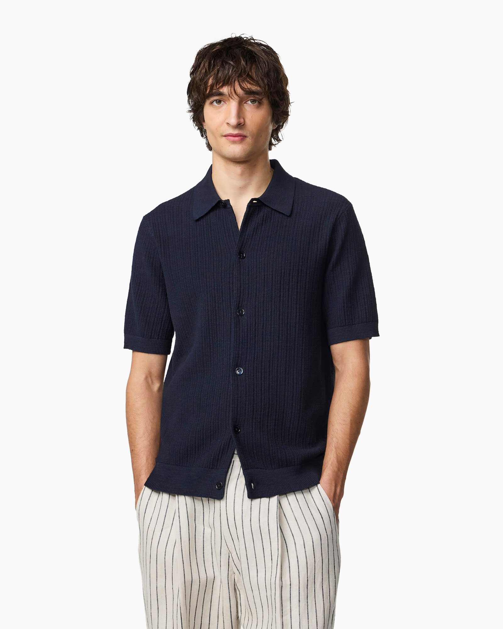 Polo Nolan Cardigan 6695 Donker Blauw