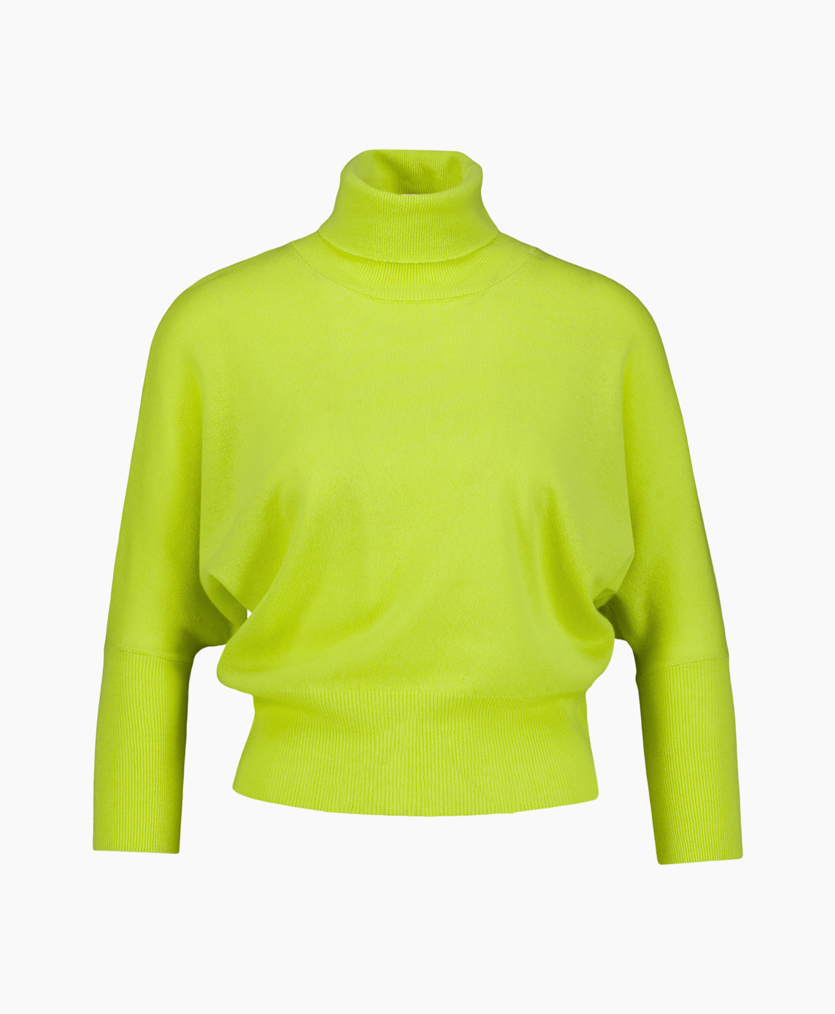 turtleneck, trui, neon, lange mouw, brei