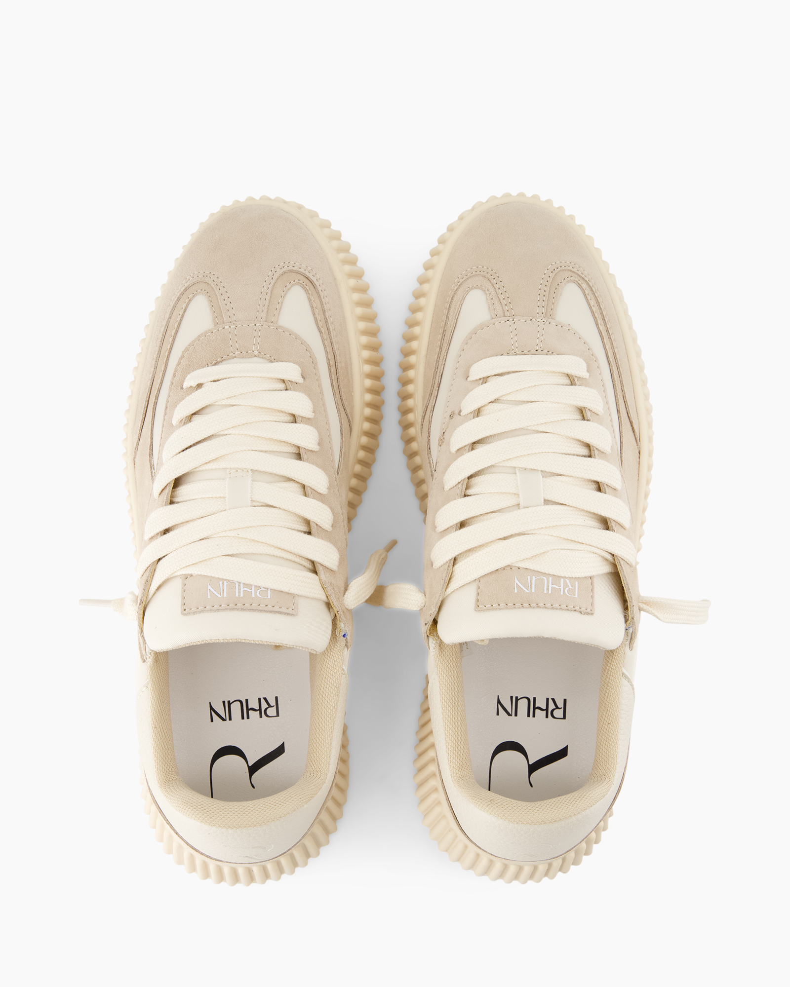 sneakers, beaige?, veters, stof, casual schoeisel