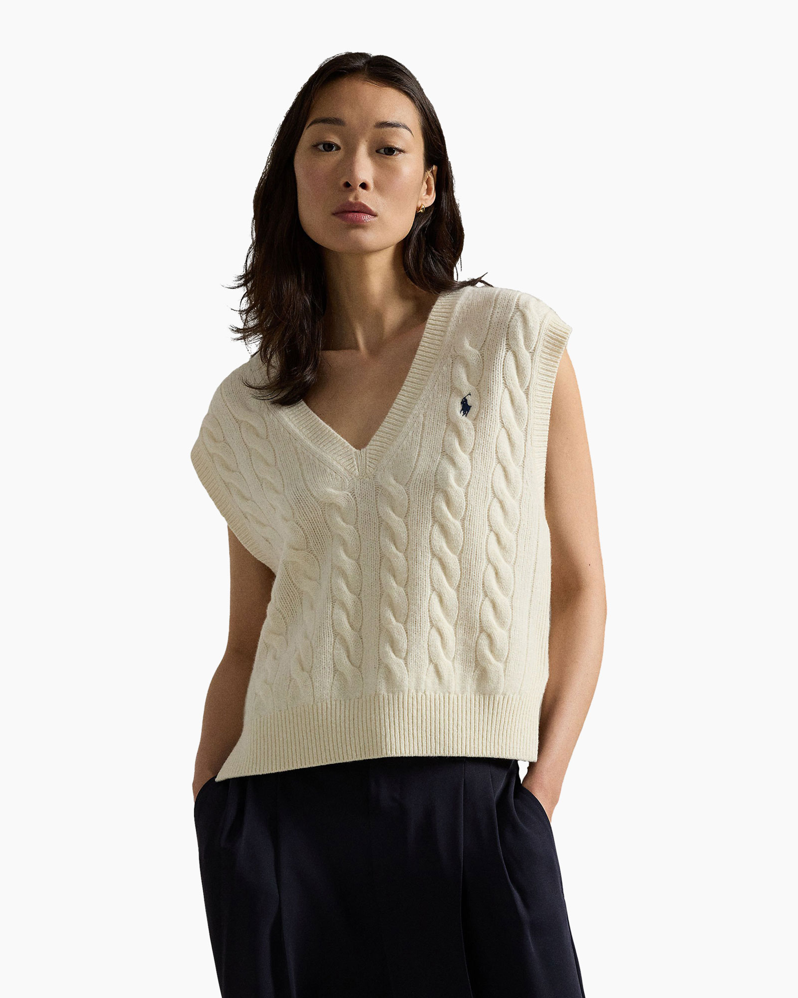 Gilet Slv Vn Po Sleeveless Off White