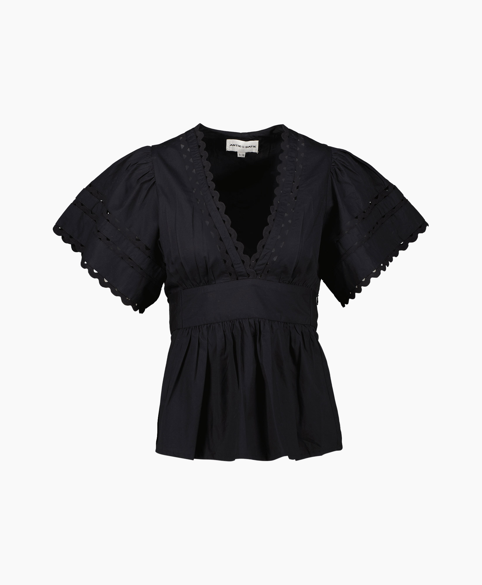 Antik Batik Blouse Roda1tee Zwart