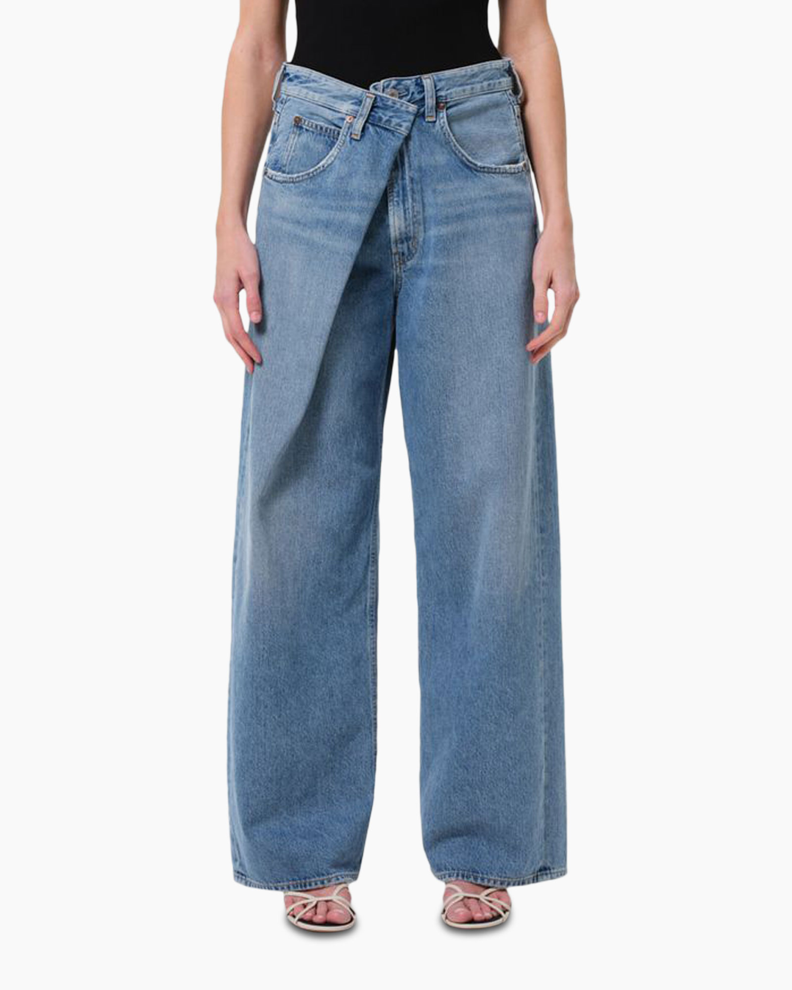 Jeans Vana Fold Blauw