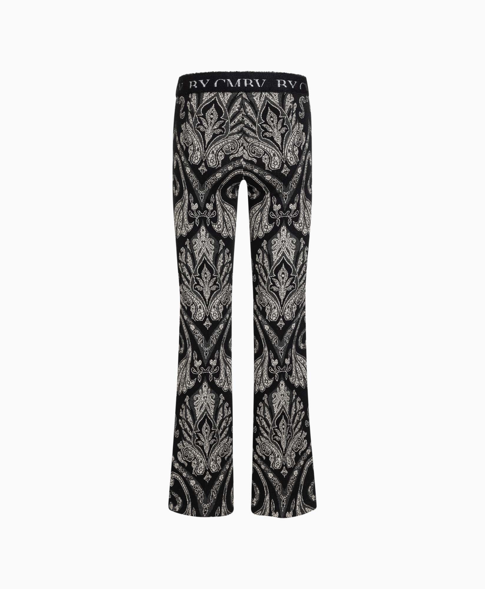 Broek Francis Cashmere Design Jersey Jacquard Zwart