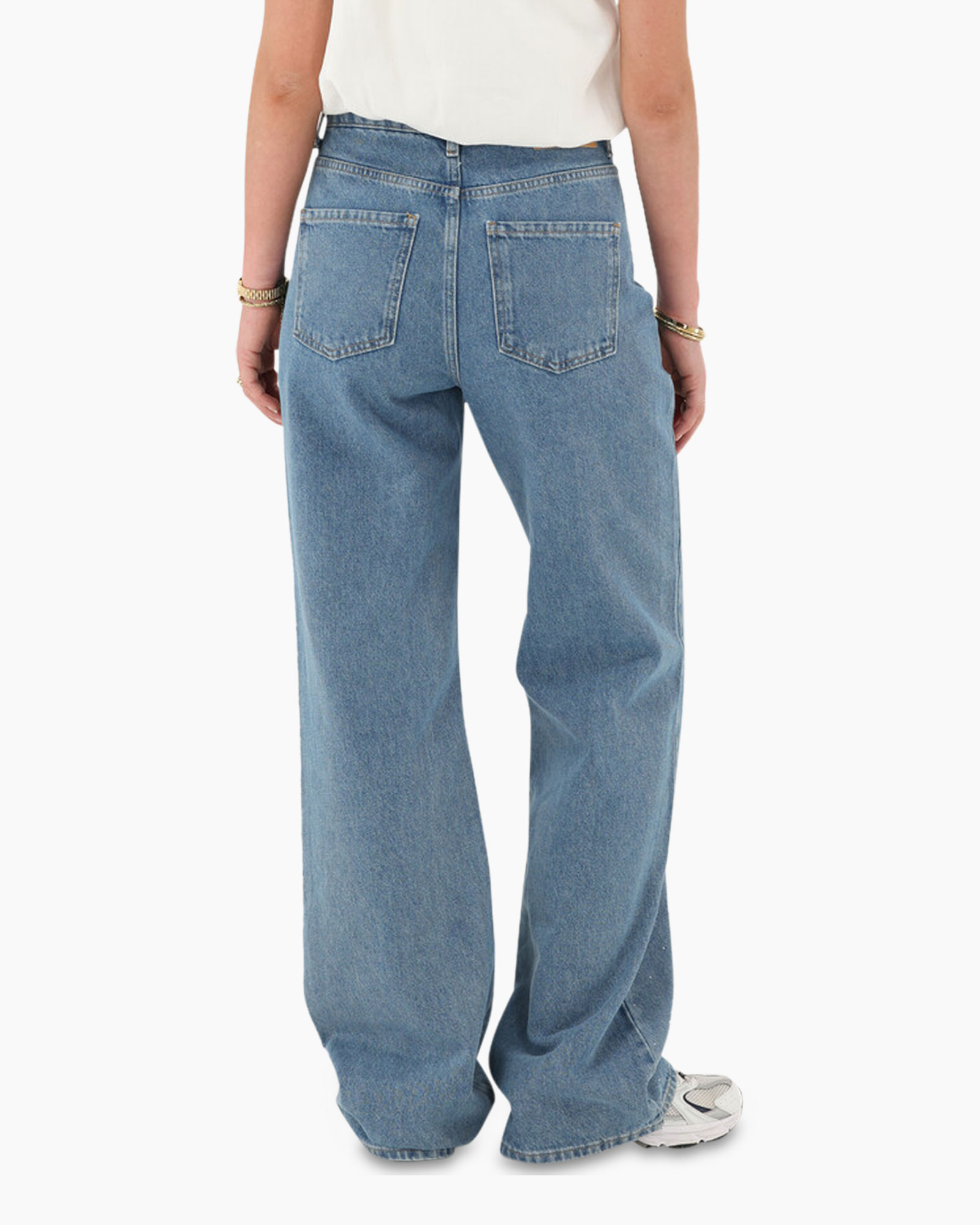 Broek Jeans With Strass Blauw