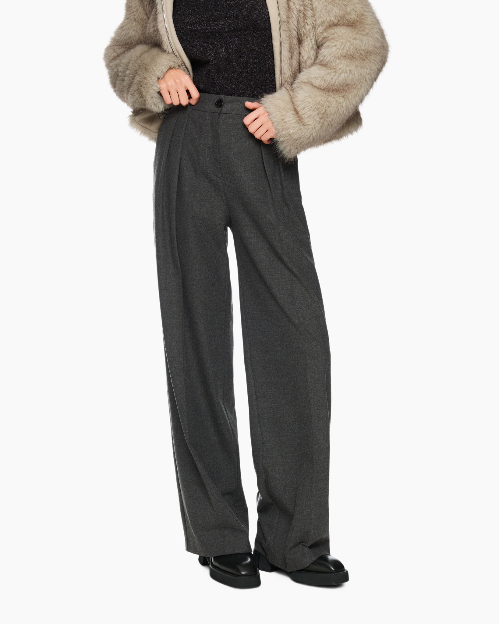 Broek Zp 81.19 W78 Donker Grijs