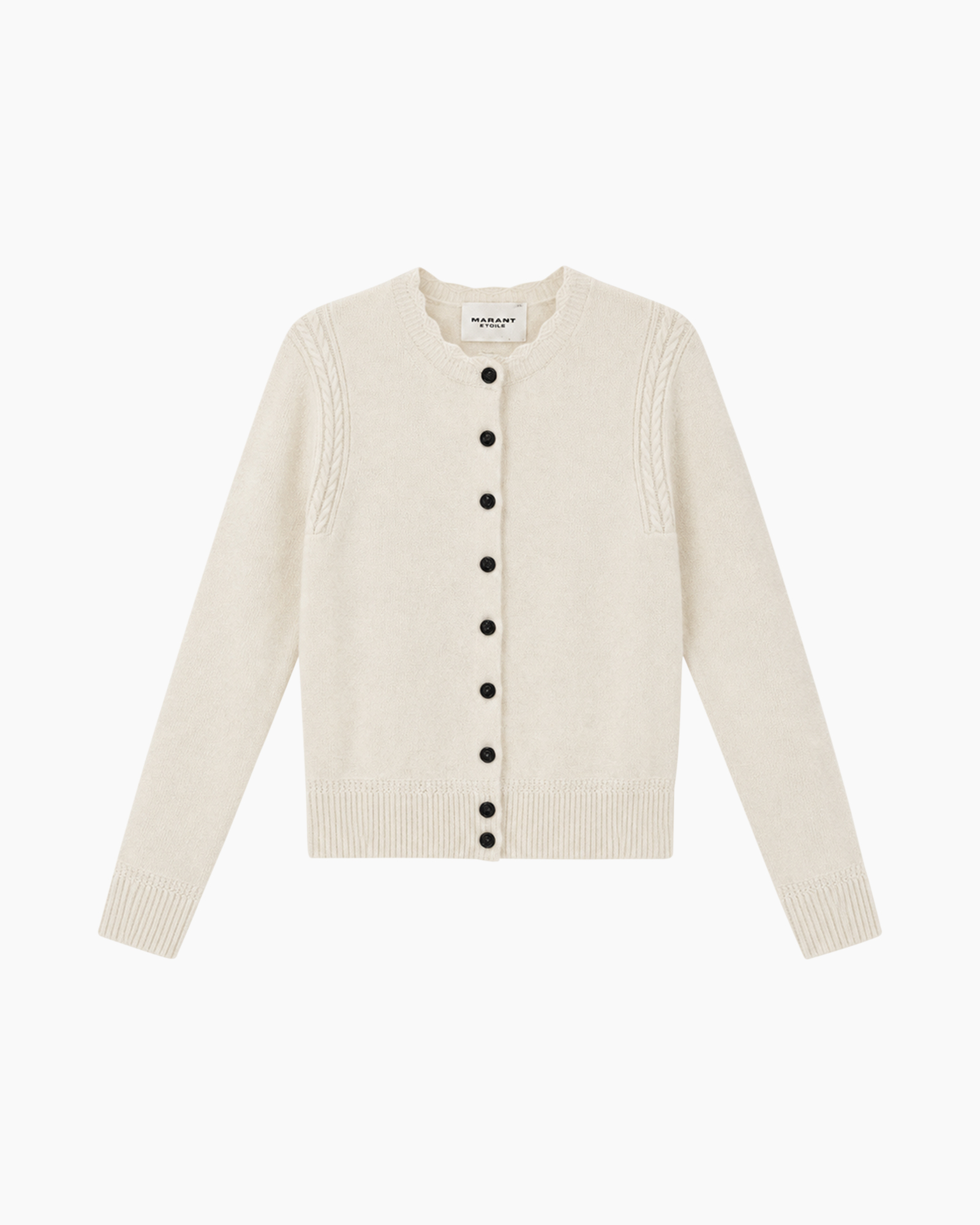 cardigan, gebreid, lange mouwen, beige, knopen
