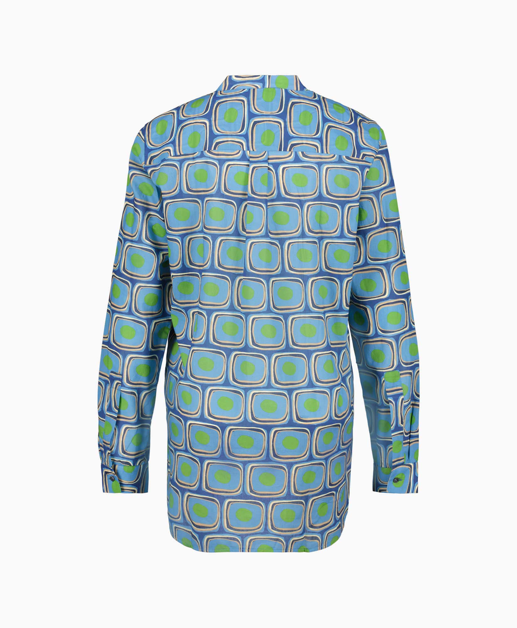 0039 Italy Blouse Janice New212340 Blauw dessin
