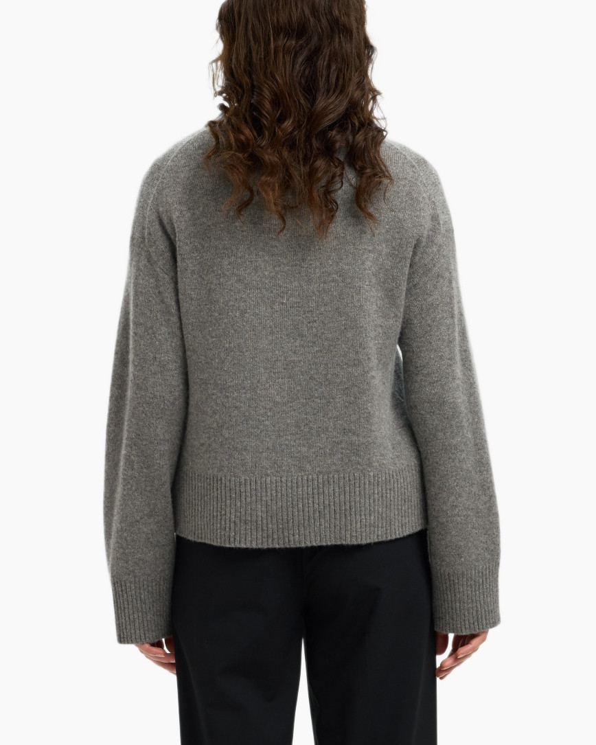 Trui Cille Cashmere Blend Ls Knit O-n Grijs